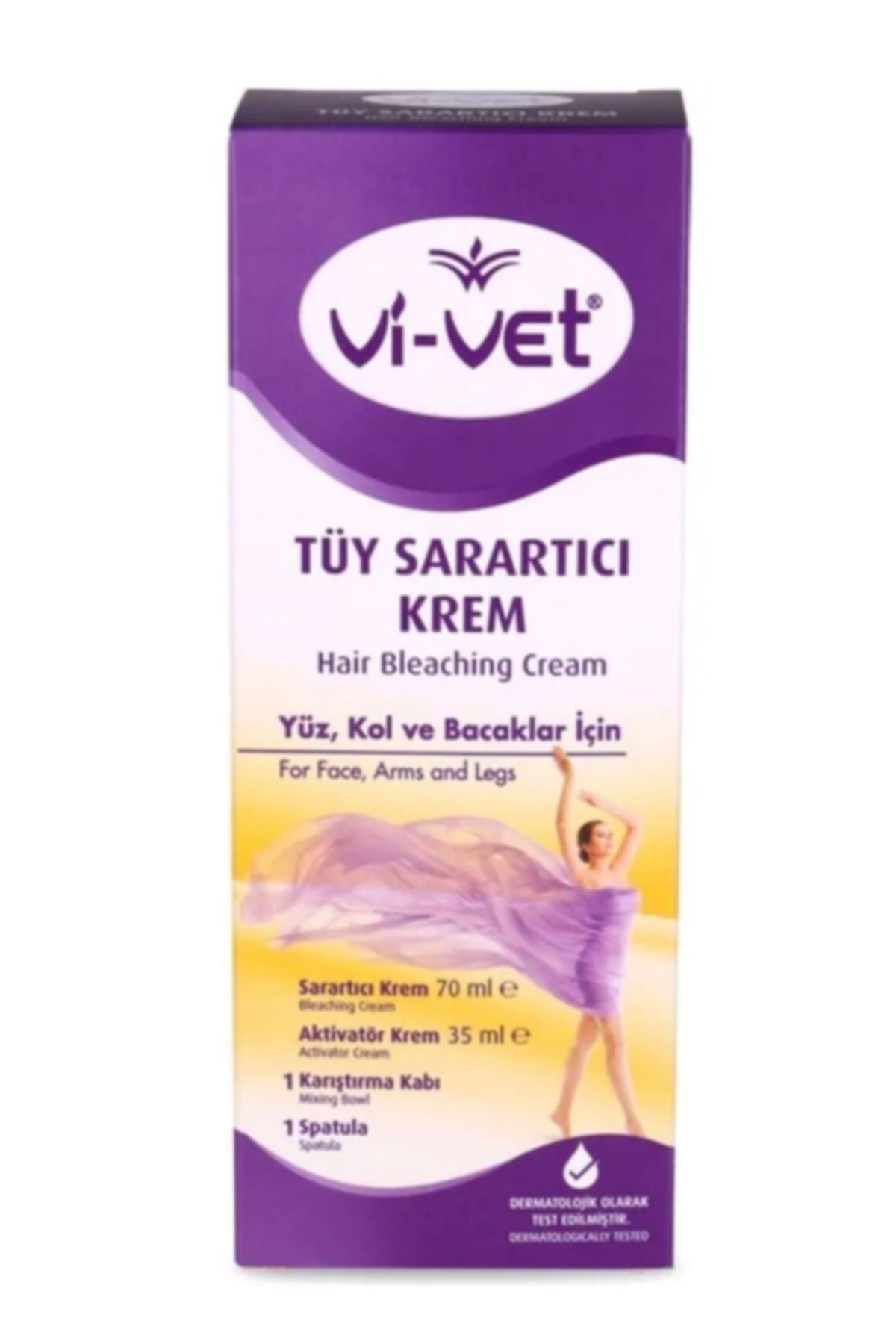 Vi vet Tüy Sarartıcı Krem Yüz, Kol Bacaklar Için 70 ml Sarartıcı 35 ml Aktivatör