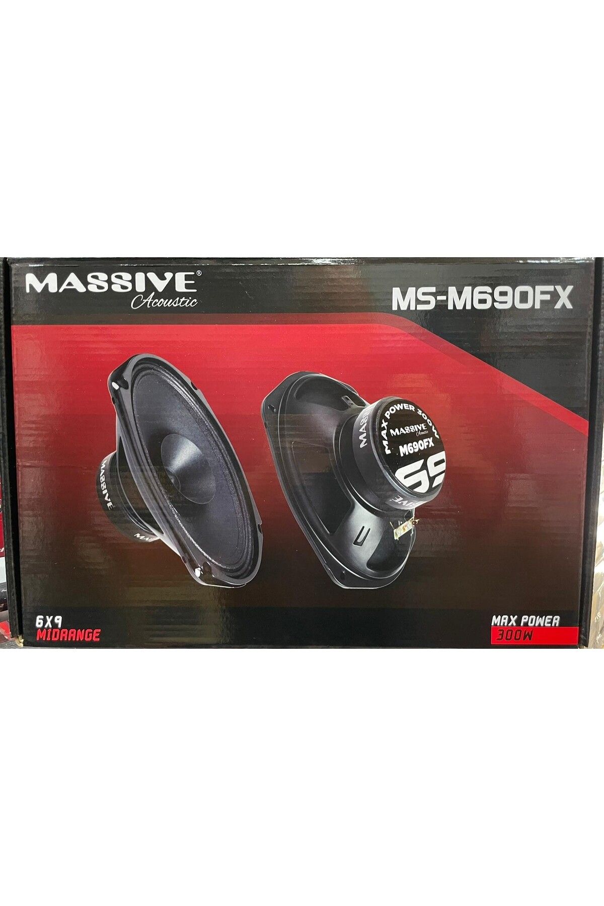 Massive MS-M690FX OVAL MİDRANGE 300 WATT MAXİMUM POWER KAPAK DAHİL ÇİFT FİYATIDIR 120 WATT RMS POWER