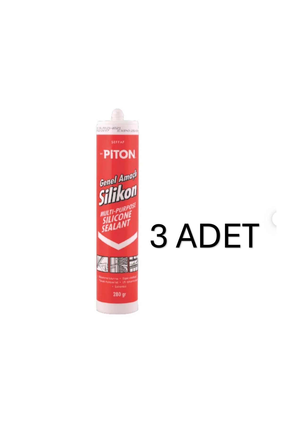 Piton Beyaz Silikon 280gr (2 ADET)