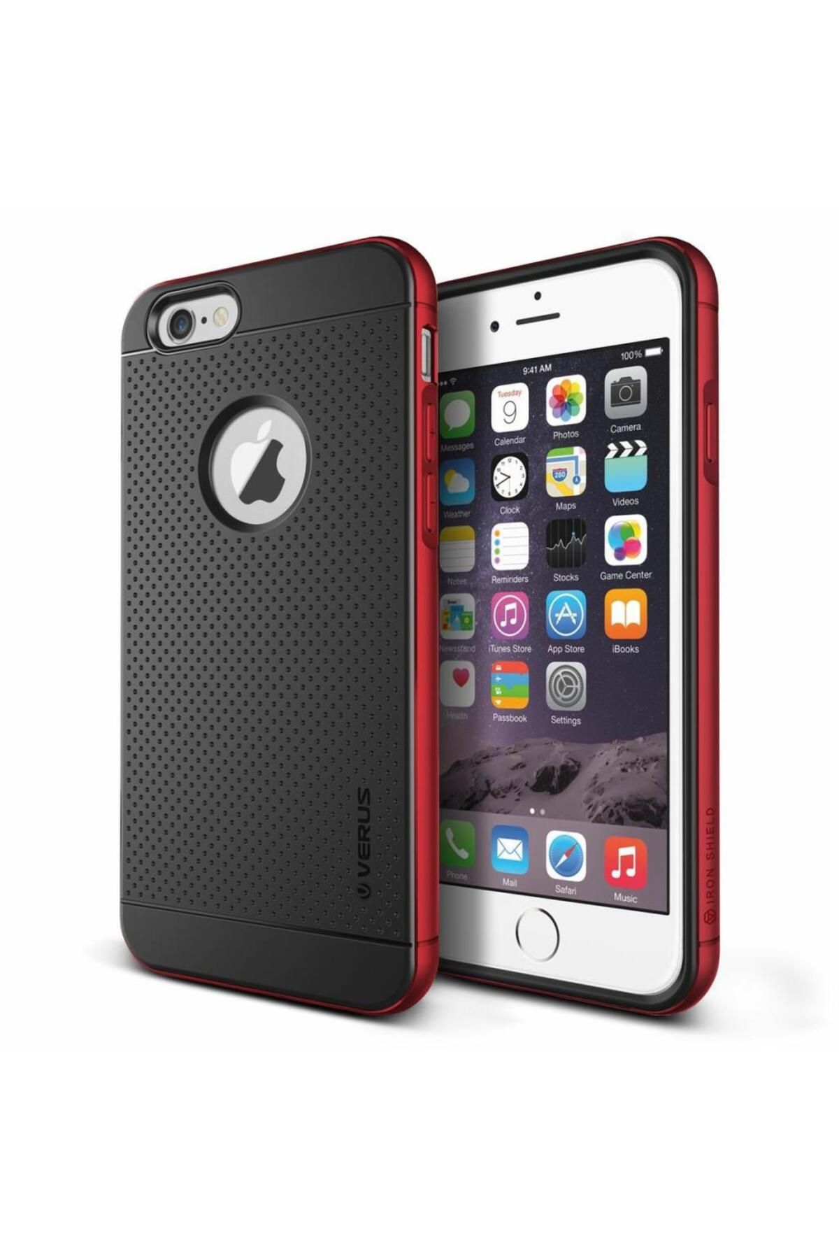 VRS Design Verus Iphone 6 Plus Ile Uyumlu Case Iron Shield Series Kılıf Renk Kiss Red
