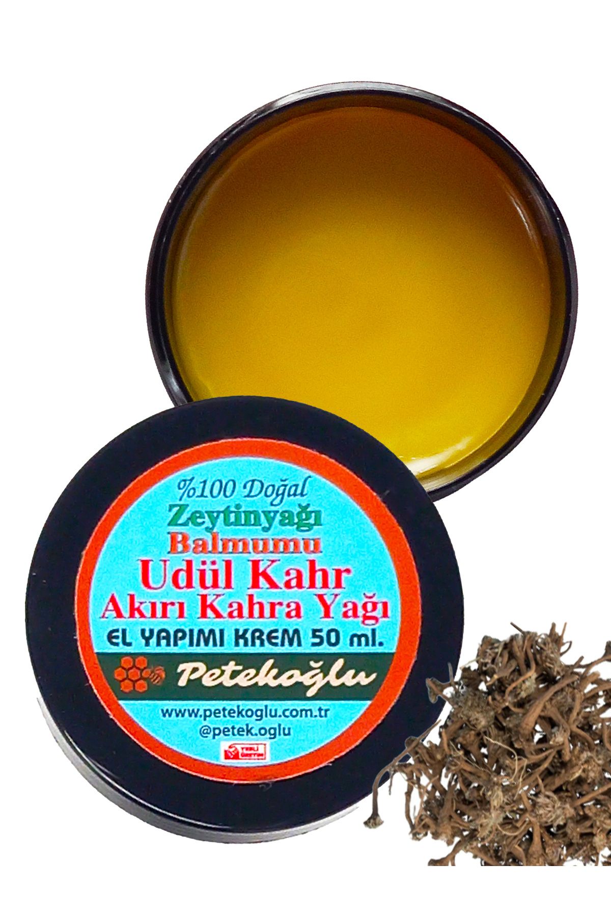 Petekoğlu 50 ml Üdül Kahr Akırı Karha 'Çirkini Güzelleştiren Bitki' Balmumu Onarıcı Nemlendirici Bakım Kremi