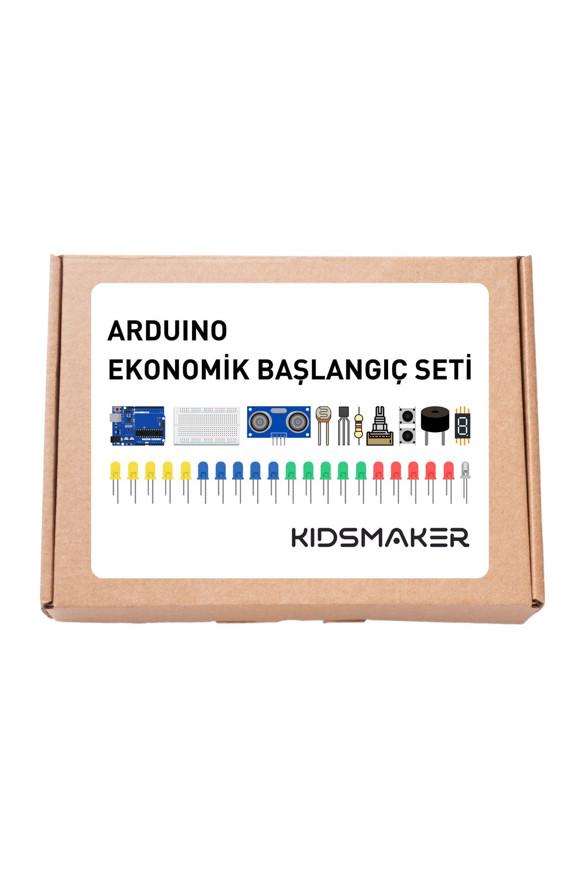 Kidsmaker Arduino Set 24 Parça 126 Adet Ekonomik Başlangıç Seti