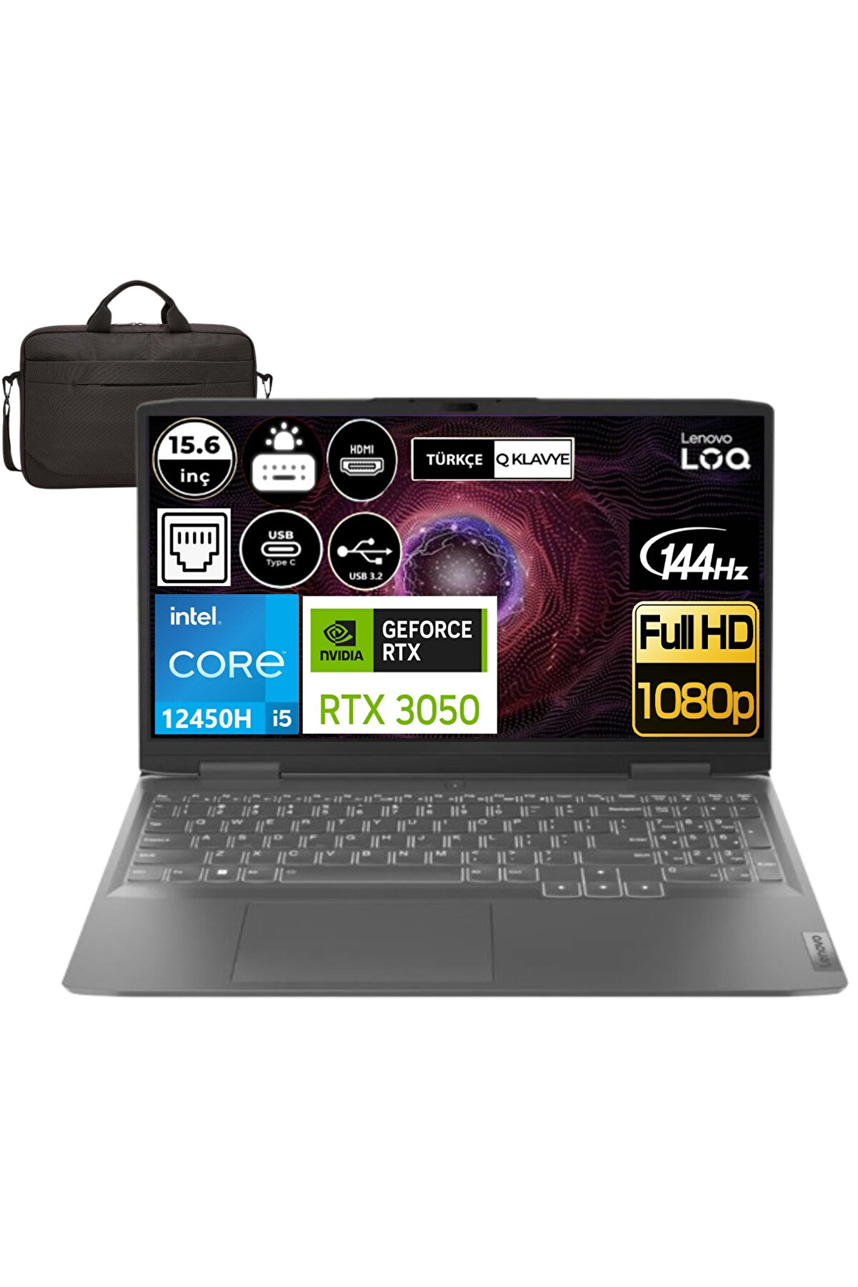 LOQ Intel Core i5-12450H 8GB 2TB SSD 15.6