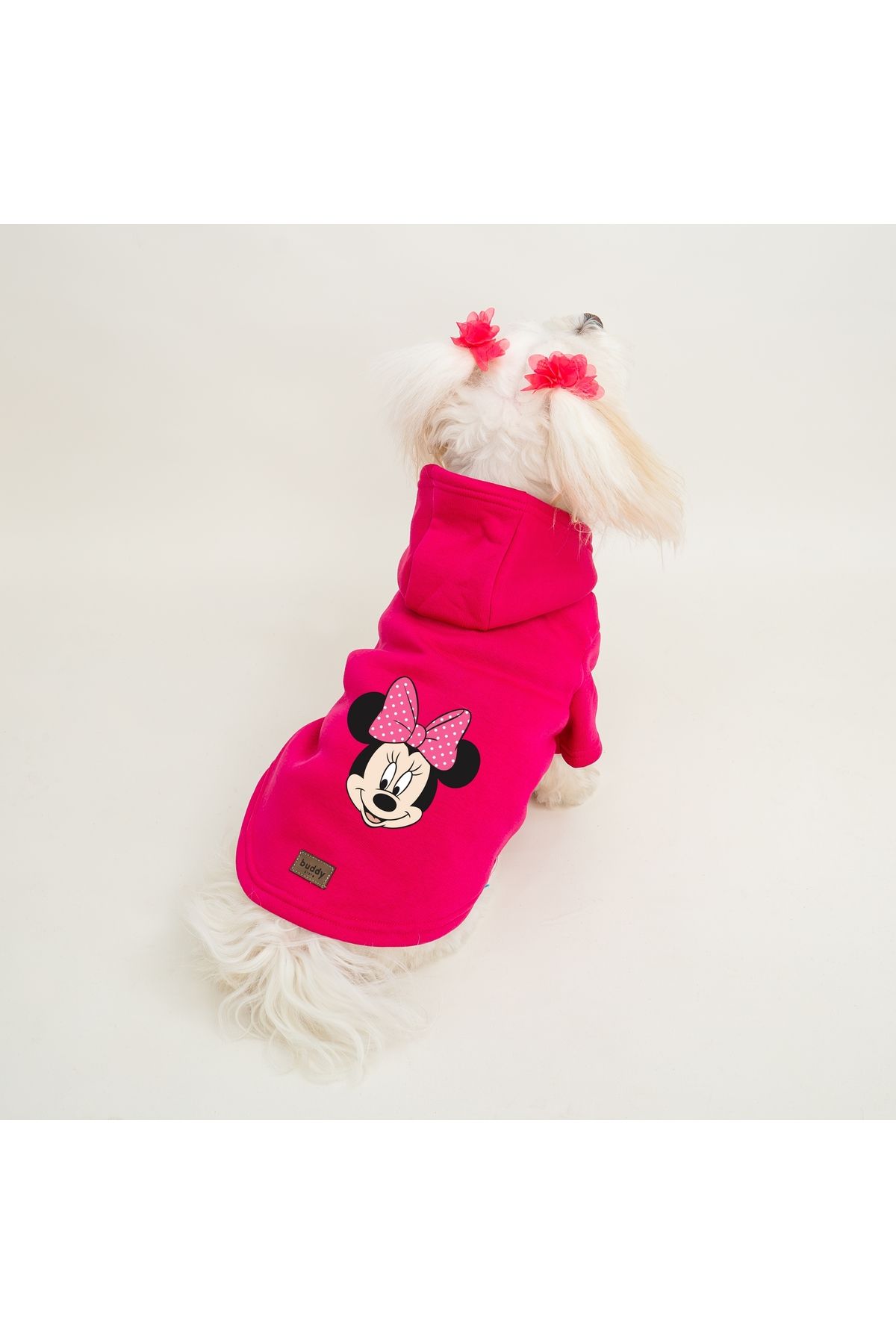 Buddy Store Kedi & Köpek Kıyafeti Elbiseleri Kıyafetleri Sweat - Mickey Baskılı Pembe Sweat