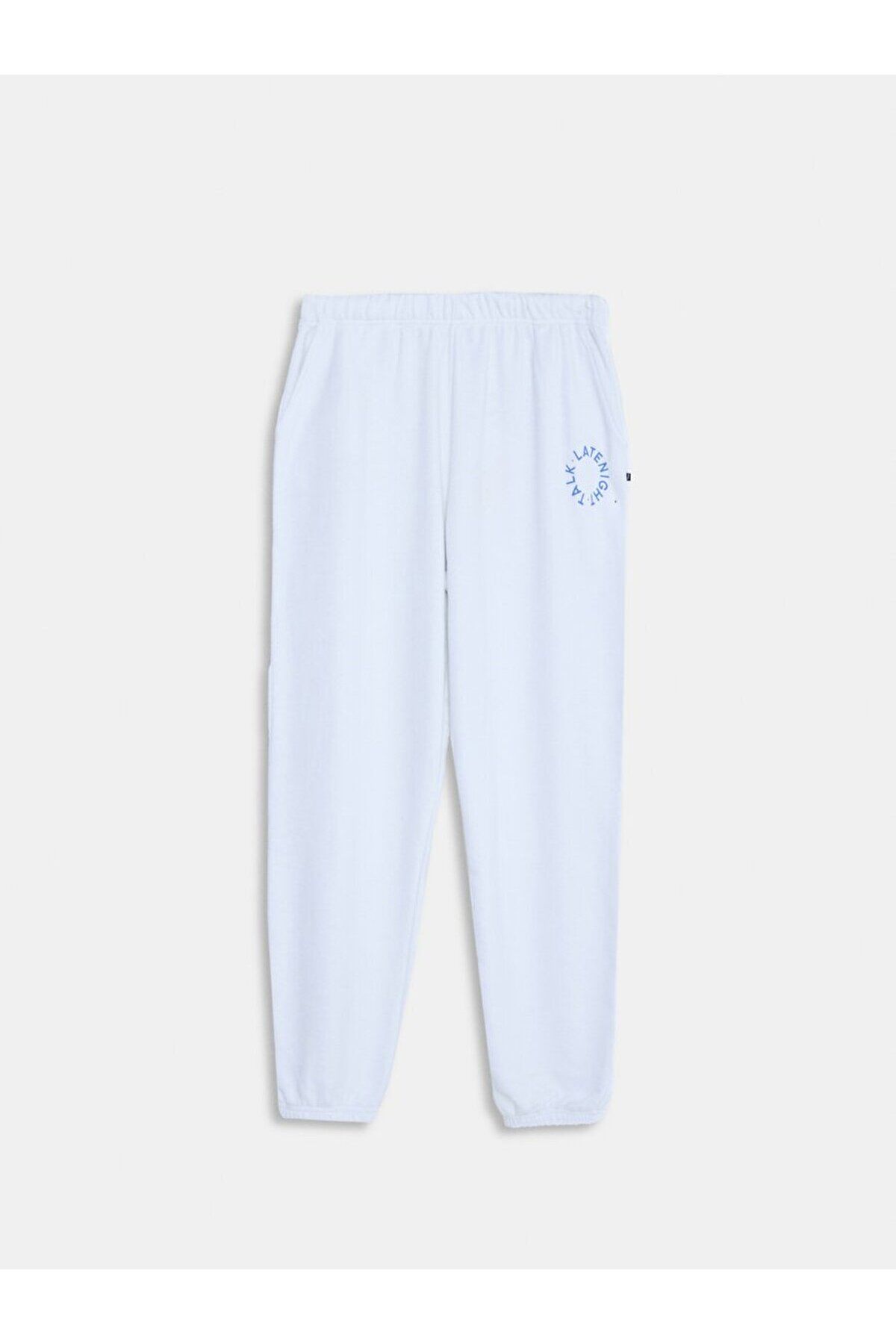 Ltb Sloganlı Jogger Relaxed Fit Beyaz Eşofman