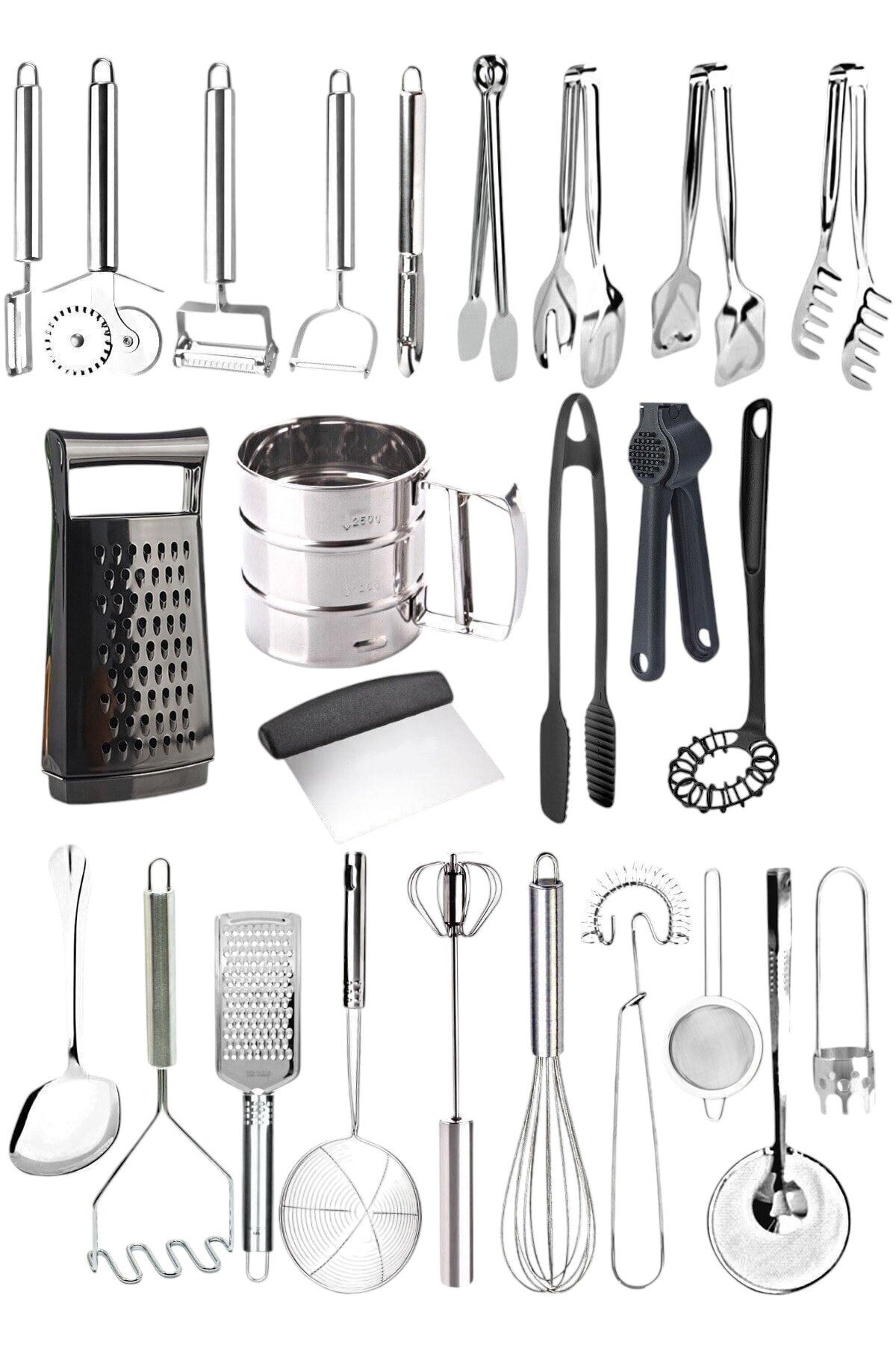Mirilliahome 26 Piece Asequible Utensilios de cocina Asequible Juego de dote de Utensilios de Cocina