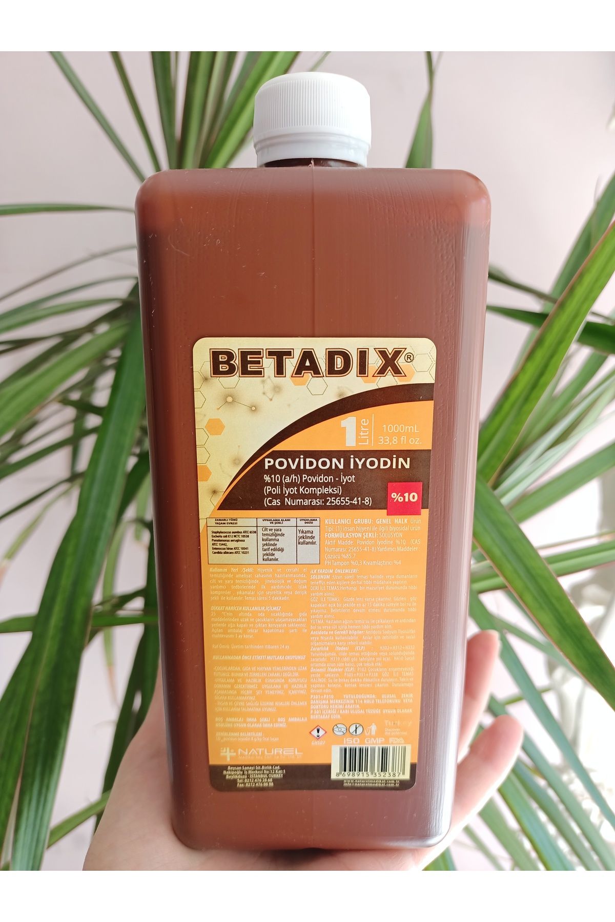 Betadix Povidon İyodin 1 litre 1000 ml Batikon