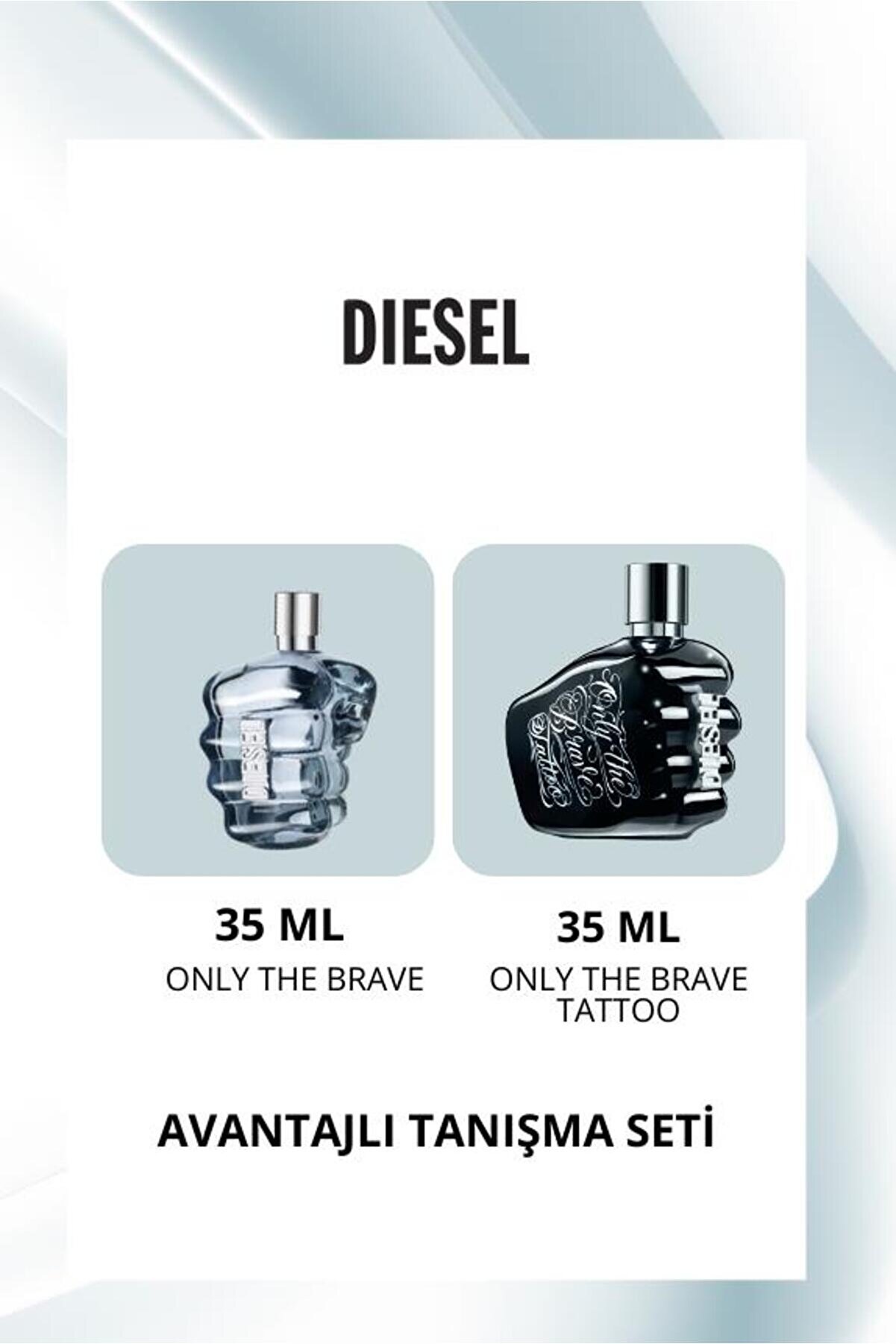 Diesel Only The Brave EDT 35 ml Erkek Parfüm Seti - Cesur ve Kalıcı