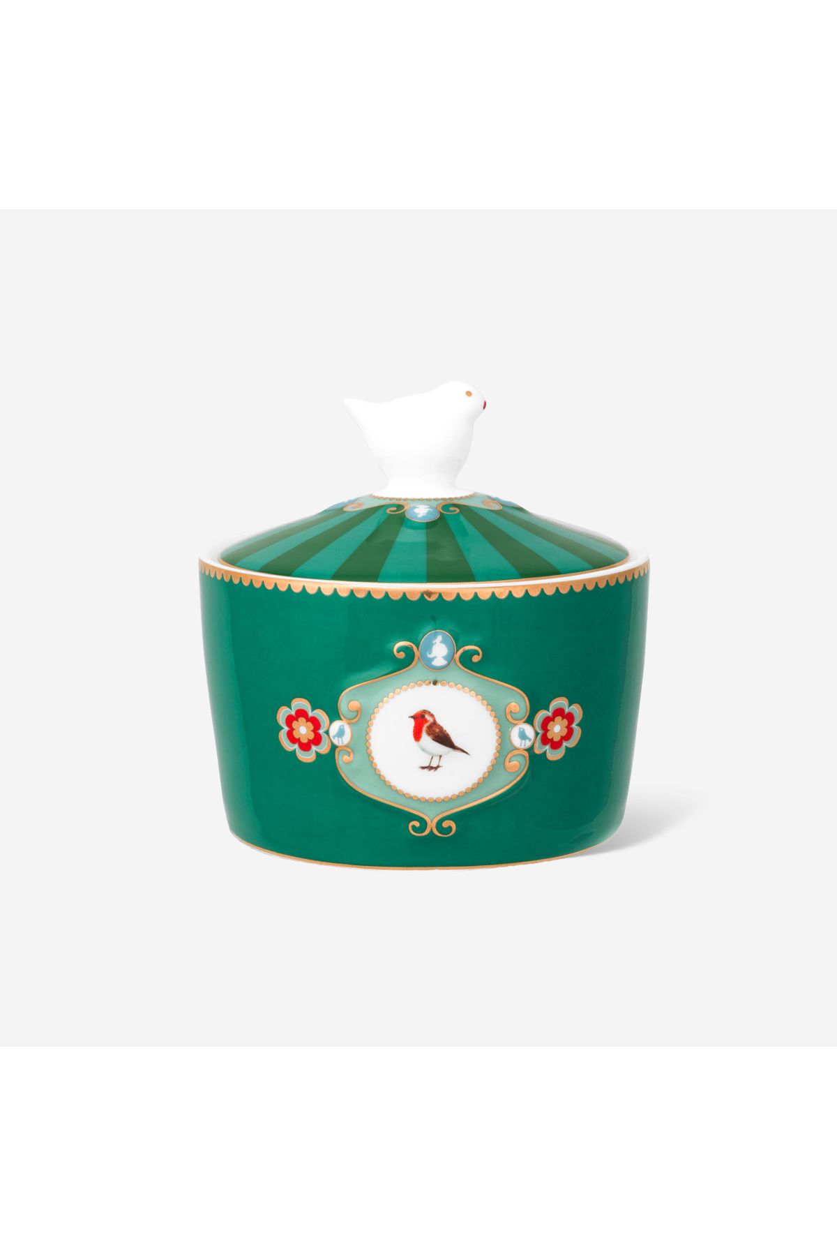 Pip Studio Love Birds Yeşil Porselen Şekerlik 300 ml