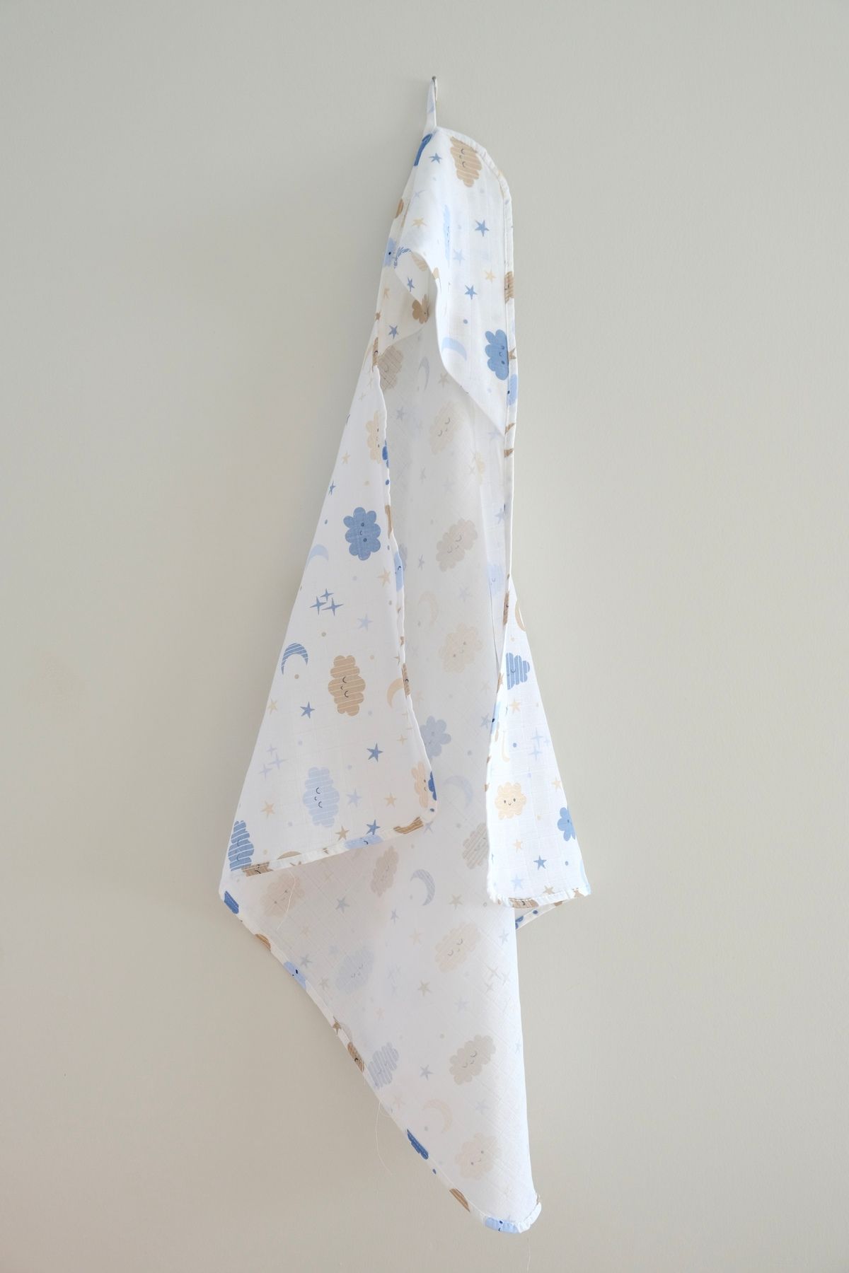 runbaby Pamuklu Müslin Bebek Kundak & Bornoz Oeko-tex Sertifikalı 75x75cm