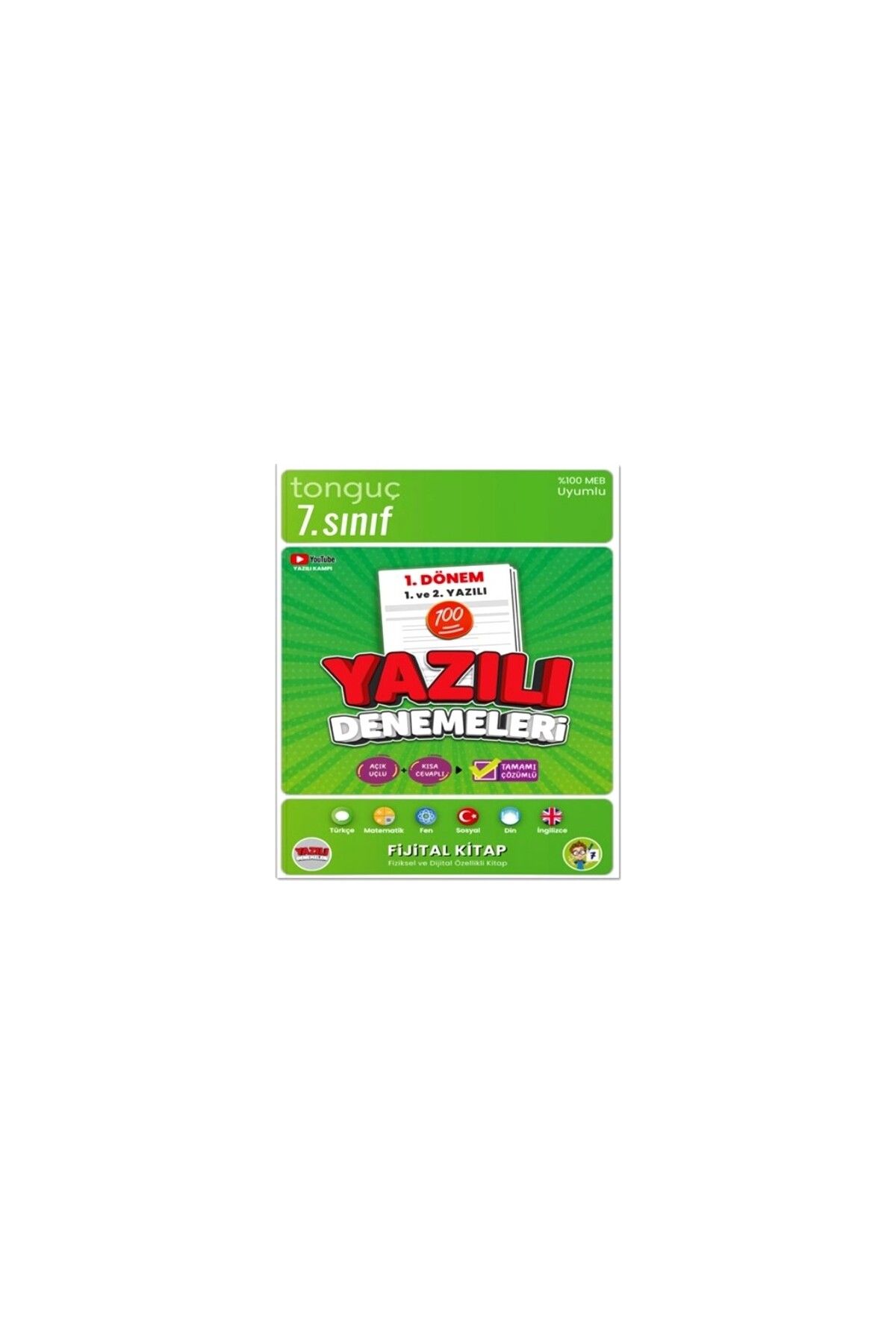 Tonguç Yayınları 7. Sınıf Yazılı Denemeleri 1. Dönem 1 Ve 2. Yazılı