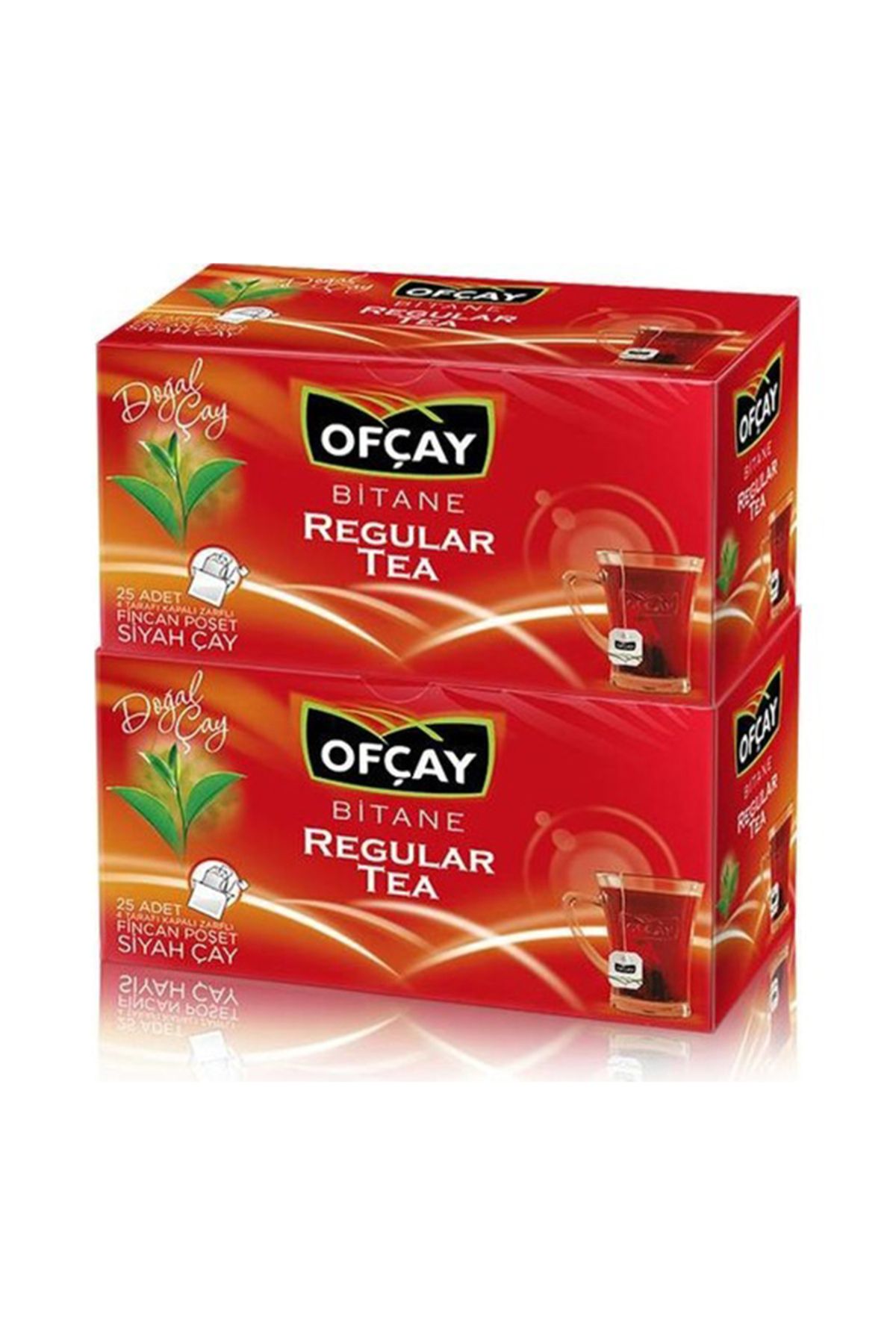 Ofçay Bitane Regular Tea 25'li Bardak Poşet Çay 2'li Paket