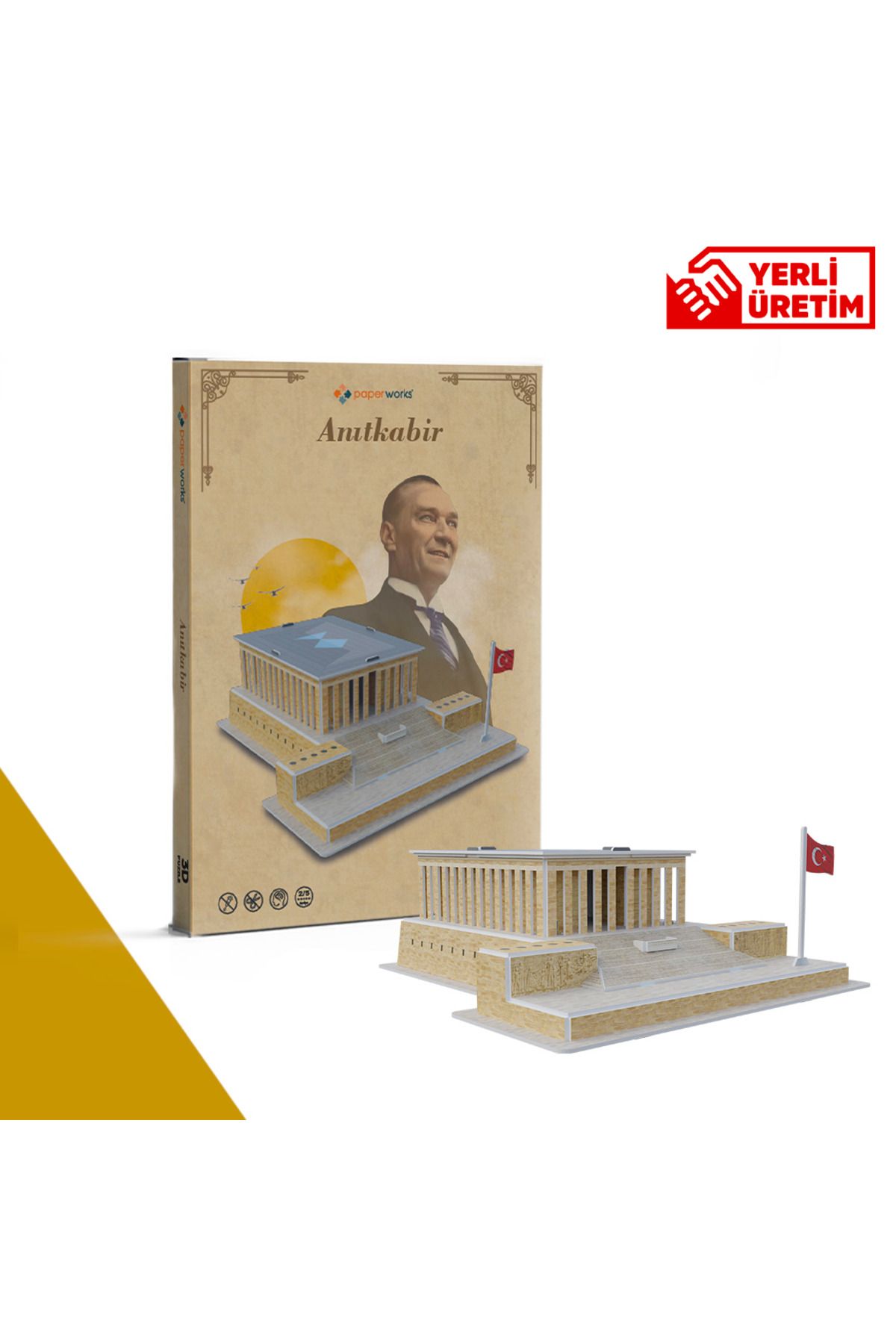 paperworks Anıtkabir 3D Puzzle 22 Parça
