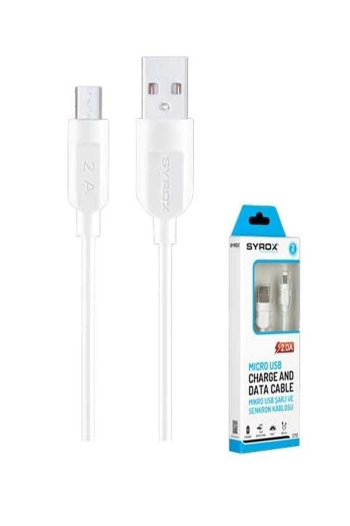 Syrox Micro Usb Data Ve Şarj Kablosu 105cm 2a - C70