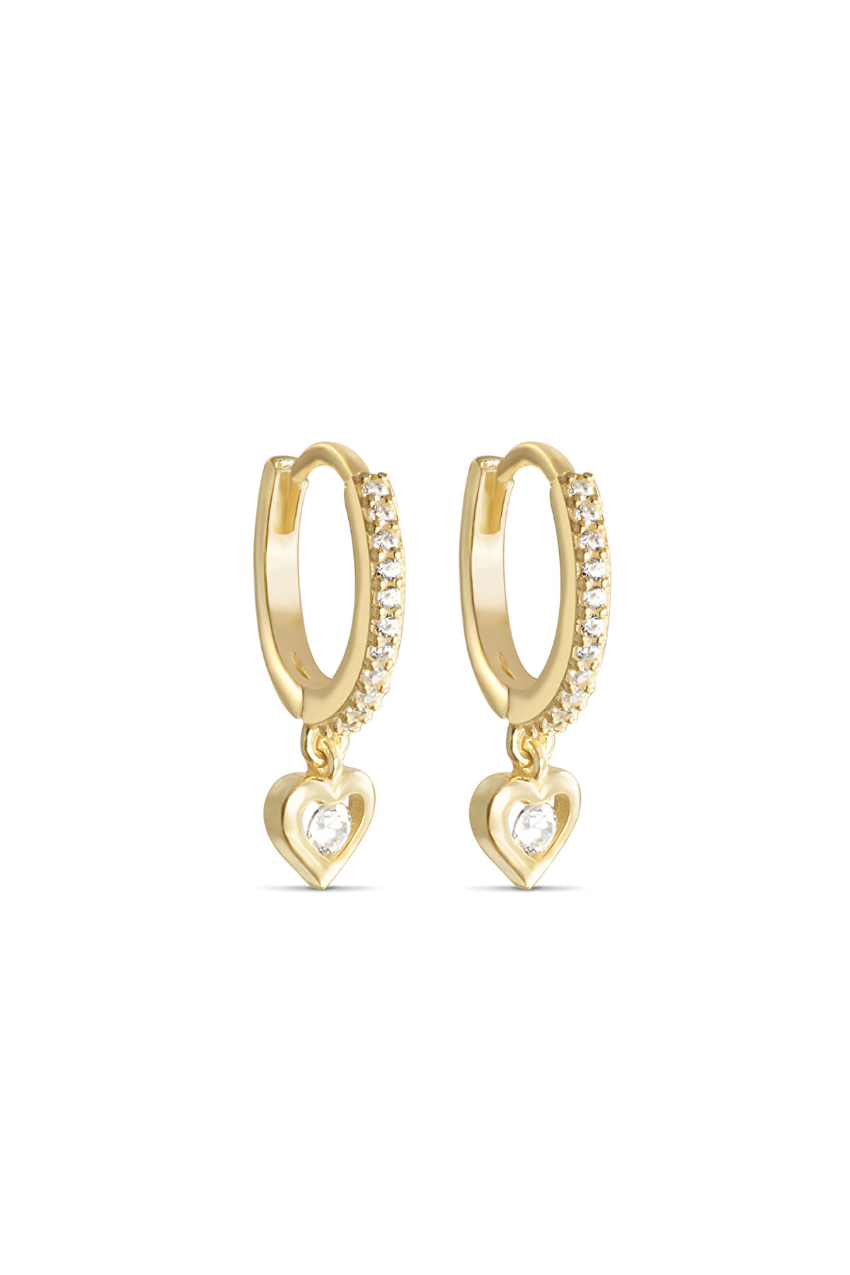 Joy Of Jade Patricia Küpe 1 Mikron 18 Ayar Altın Kaplama (925 Ayar Gümüş Üzerine), Zirkonyum