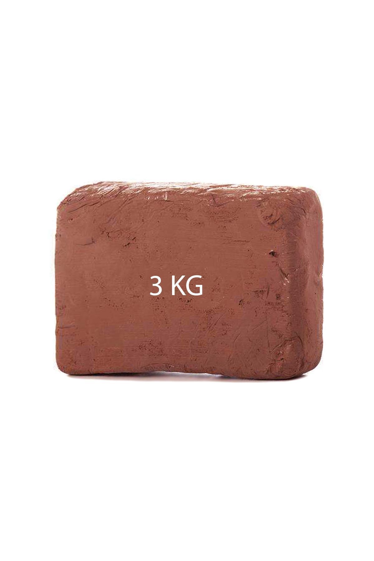 ACUTO Kahverengi Seramik Hamuru 3 Kg Kırmızı Seramik Çamuru Toprak Doğal Kırmızı Kil Oyun Hamuru Çamuru