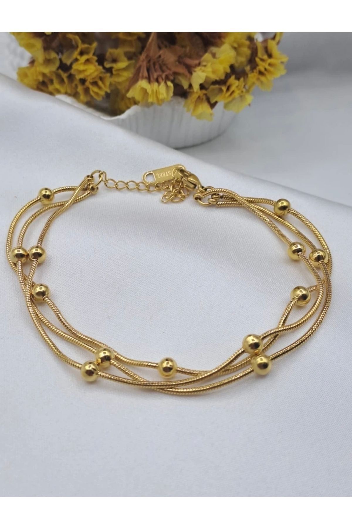 aves shop Çelik 3’Lü Dorika Bileklik