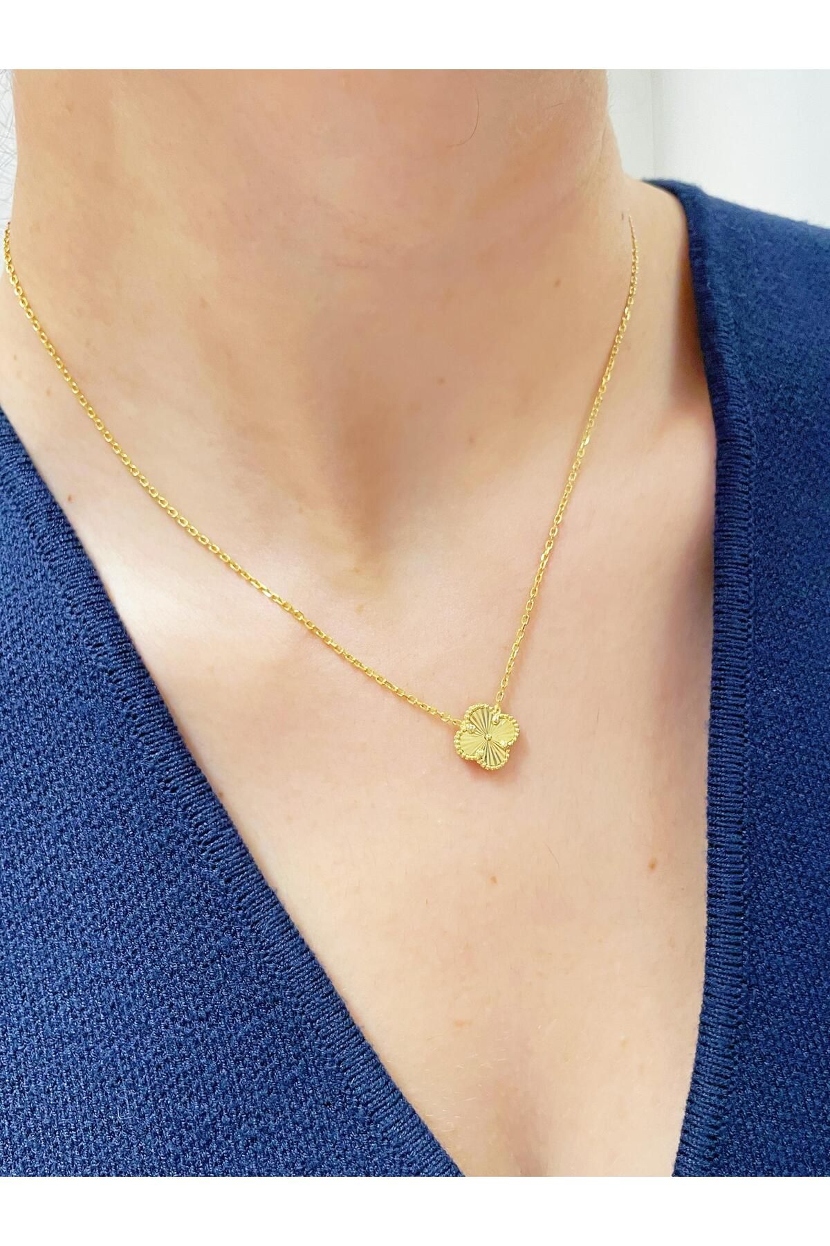 Missus 925 Ayar Gümüş Van Cleef Yonca Kolye