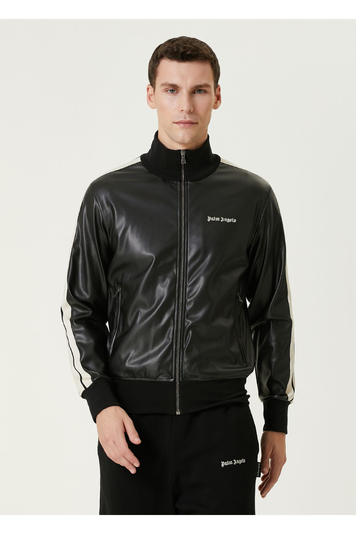 Palm Angels Siyah Şerit Detaylı Ceket Beden: M