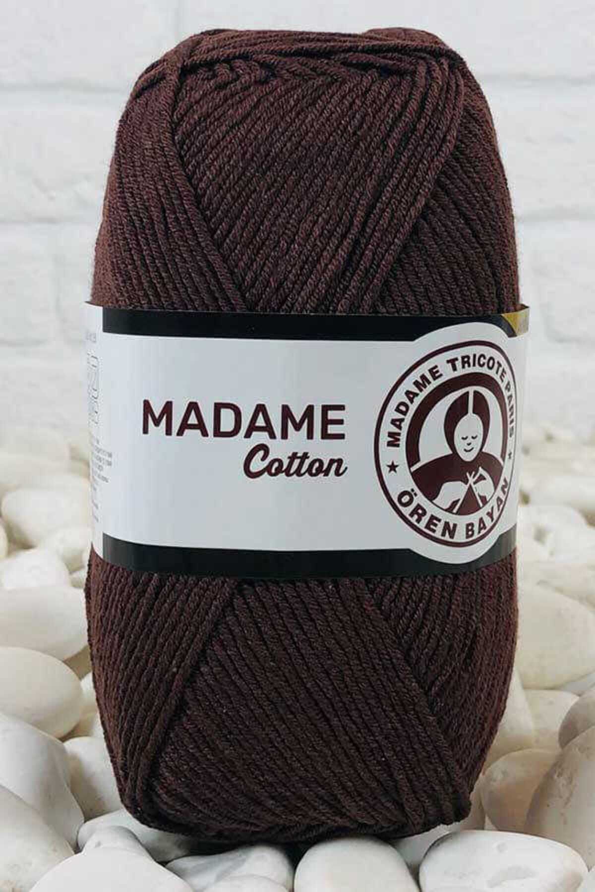 Ören Bayan Madame Cotton Pamuk Amigurumi El Örgü Ipi Renk Kodu: 59 Kahverengi (BROWN)