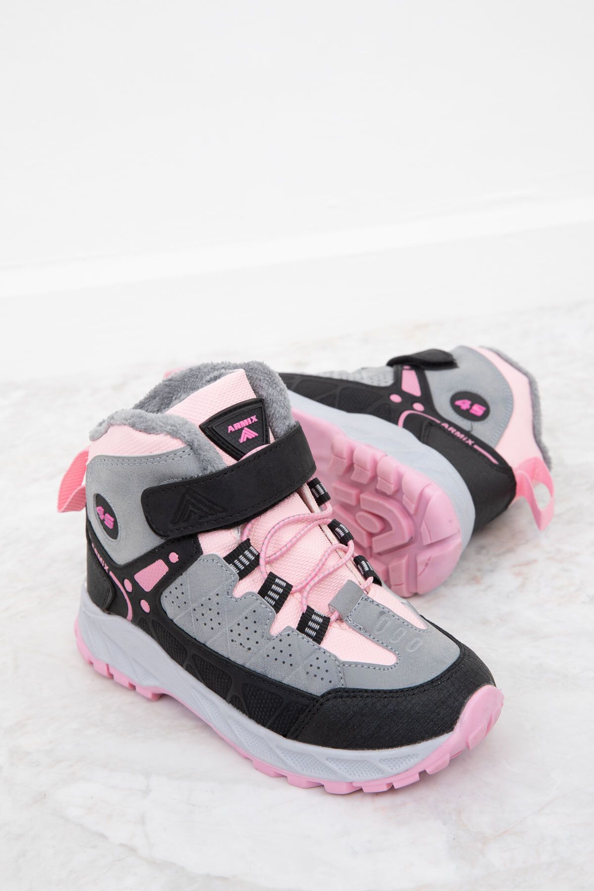 SOHO Gri-Siyah-Pudra Çocuk Unisex Bot & Bootie 20000