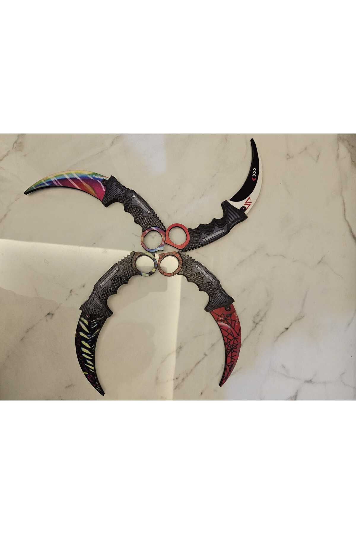 İmpivo Cs-go 4'lü Karambit Ahşap Set Oyuncak