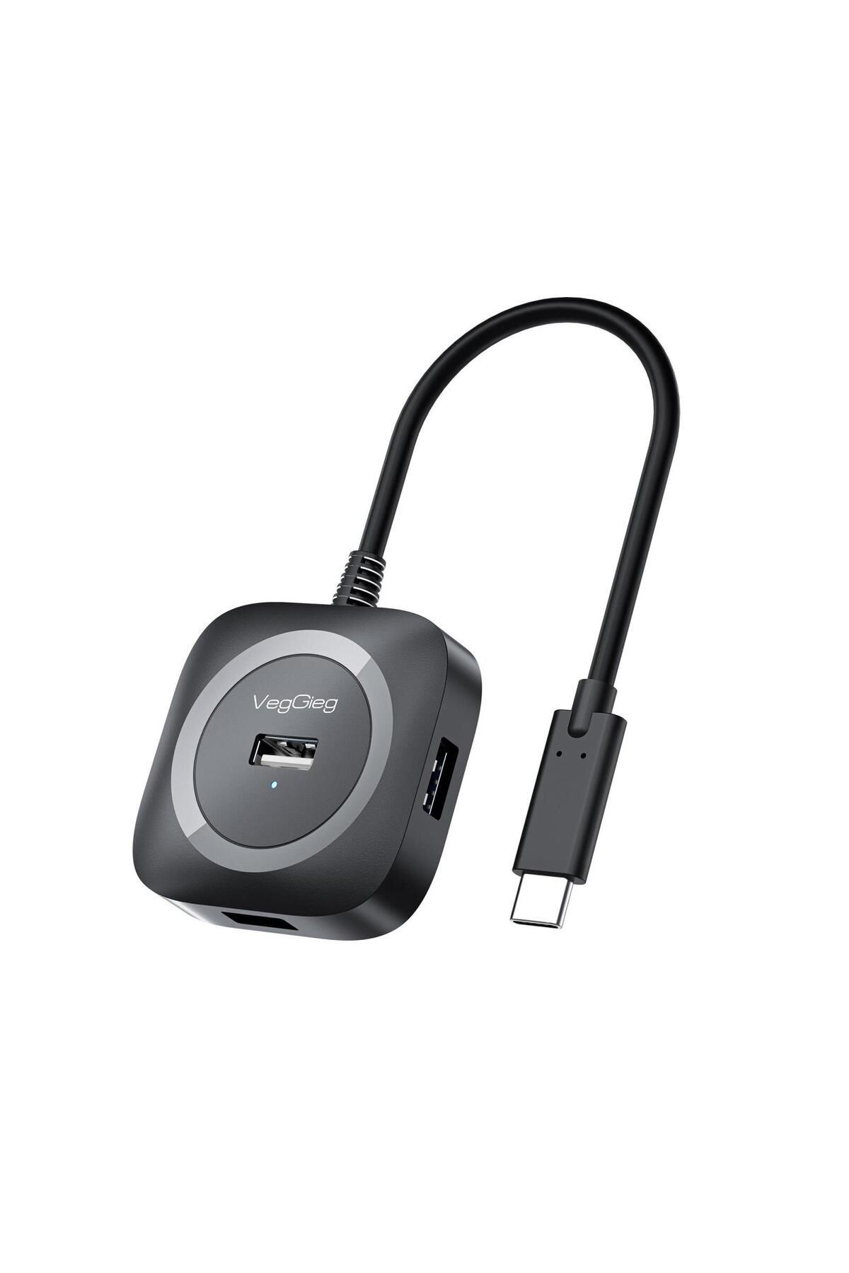 Veggieg 4 Portlu Type-c To Usb 2.0 Çoklayıcı Hub