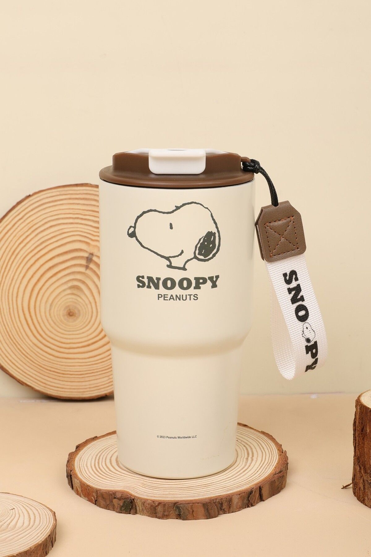 Miniso Snoopy Lisanslı Tutma İpli Termos (500ml)