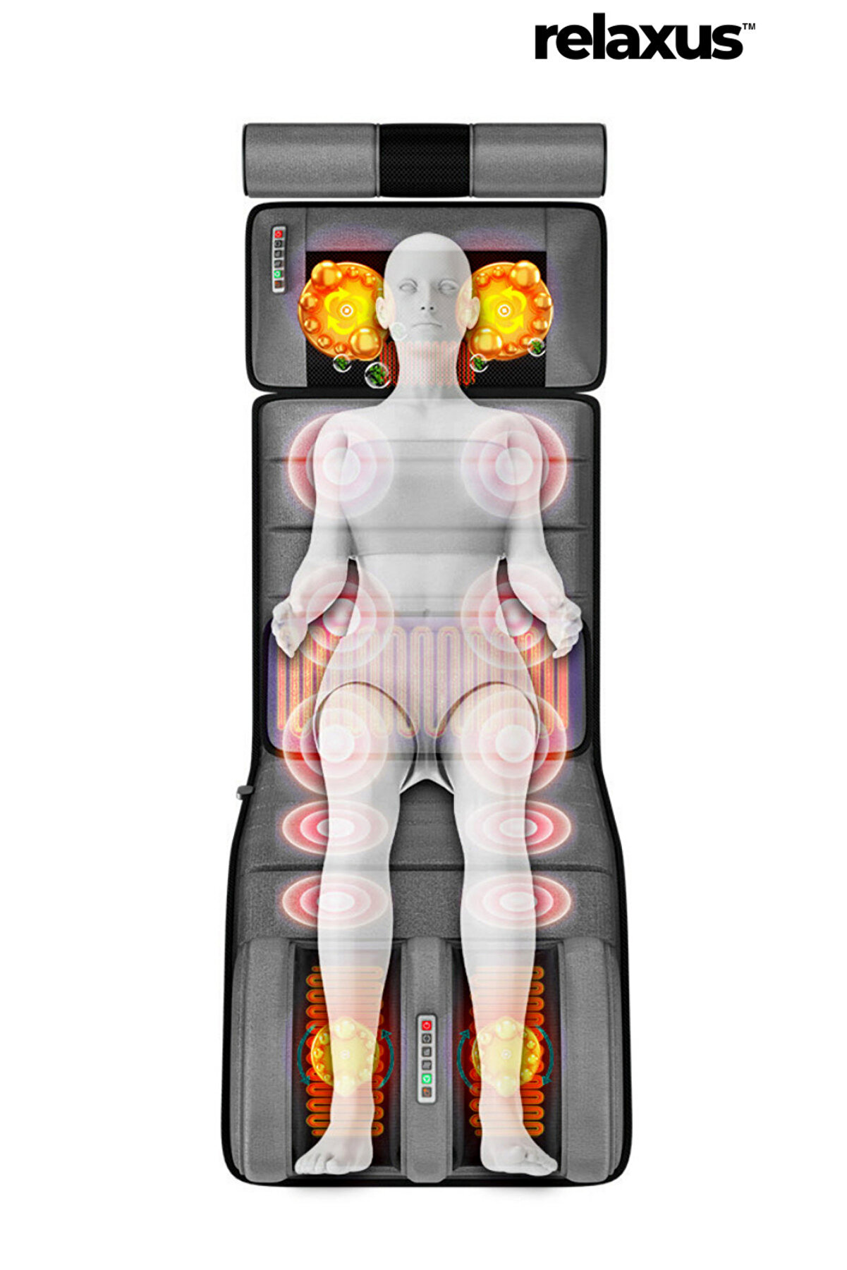 RELAXUS Rlx20 Katlanabilir Elektrikli Tam Vücut Isıtmalı Masaj Yatağı