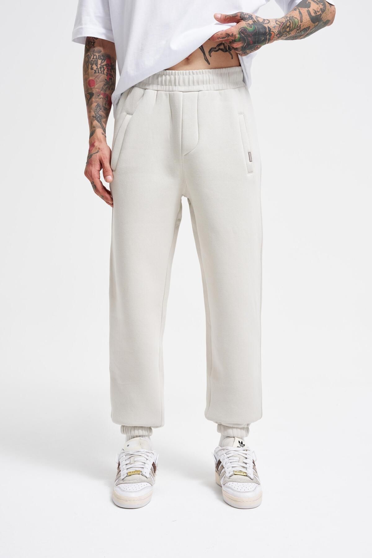 Machinist Erkek Basic Jogger Relaxed Gri Eşofman Altı