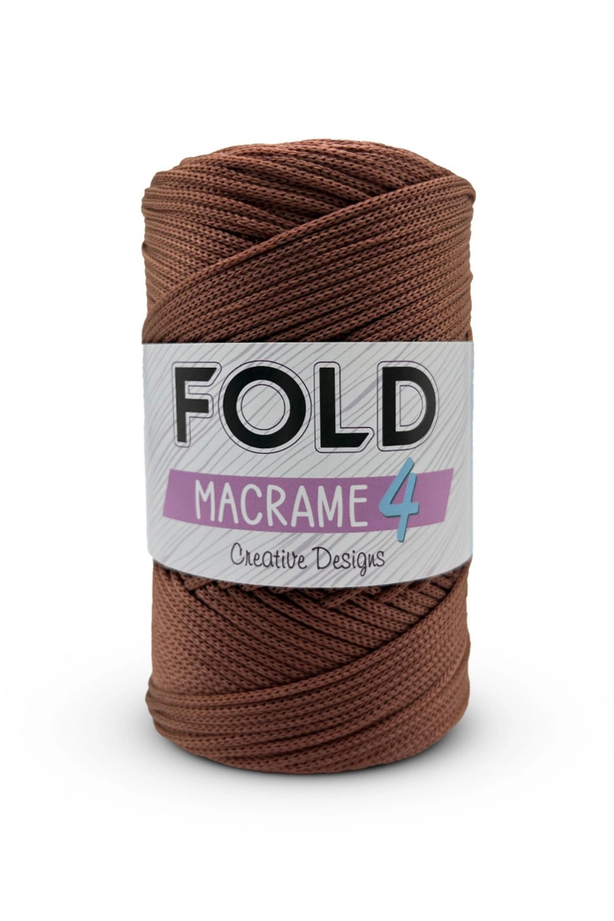 FOLD Yarn Makrome No:4 - 205 Polyester Makrome Ipi 2 Mm - 200 gr -230 M Supla Ip Çanta Ipi