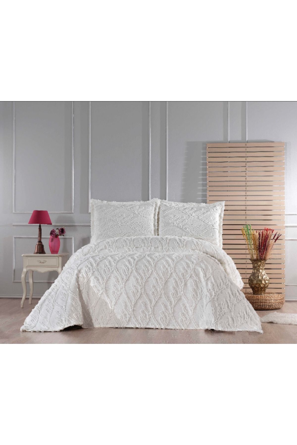 Çapa Home Çapa Home Havin Jakarlı Yatak Örtüsü