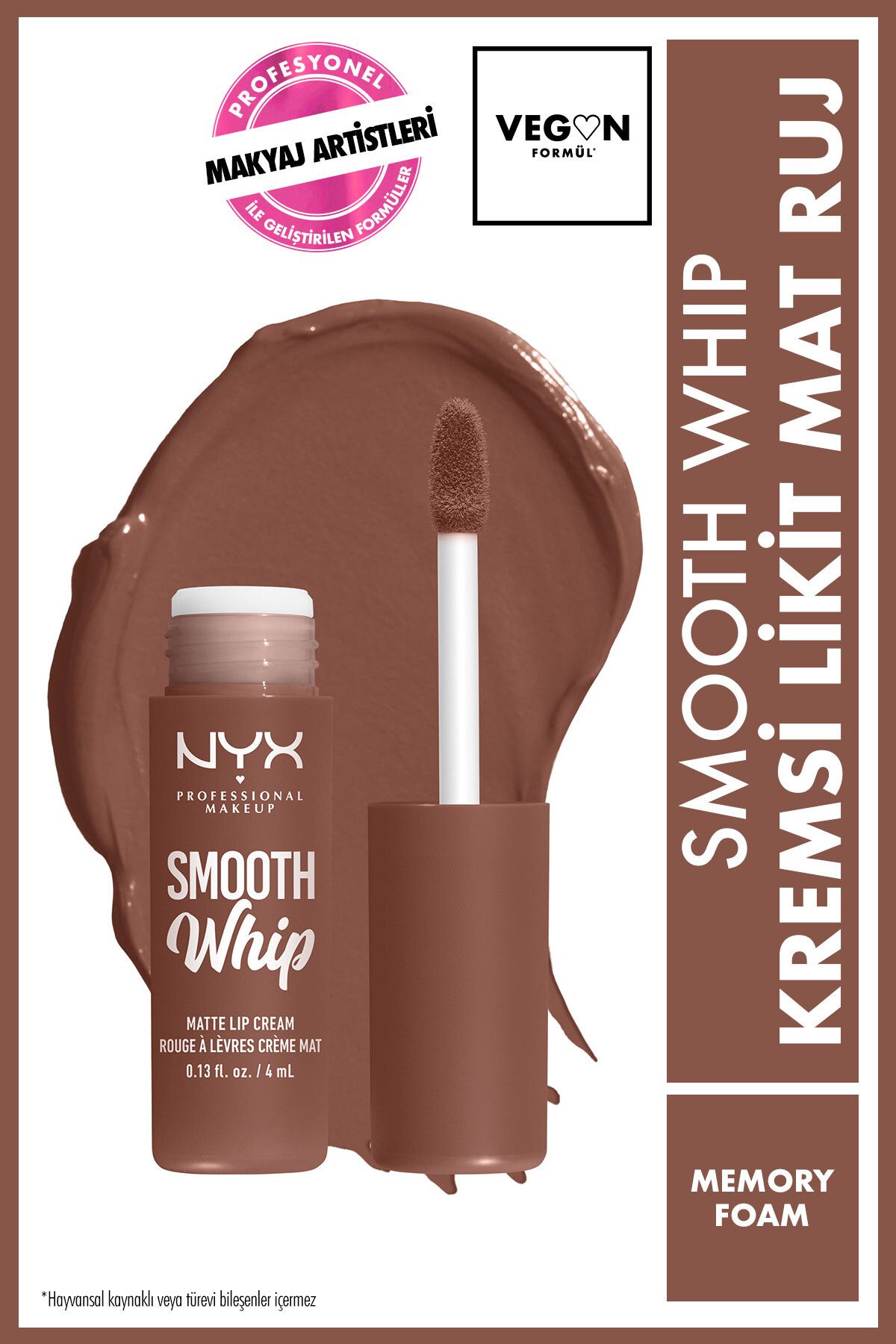 NYX Professional Makeup Smooth Whip Kremsi Likit Mat Ruj - Memory Foam