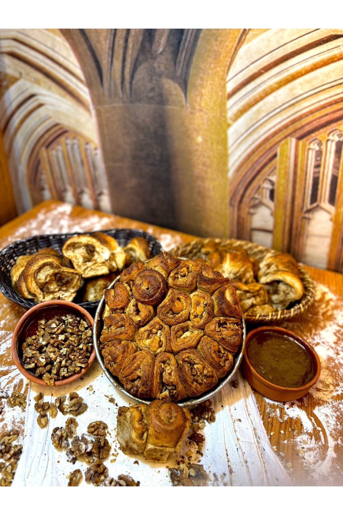 ODUNPAZARI Cevizli Haşhaşlı Ekmek (ÇÖREK) X 4 Adet