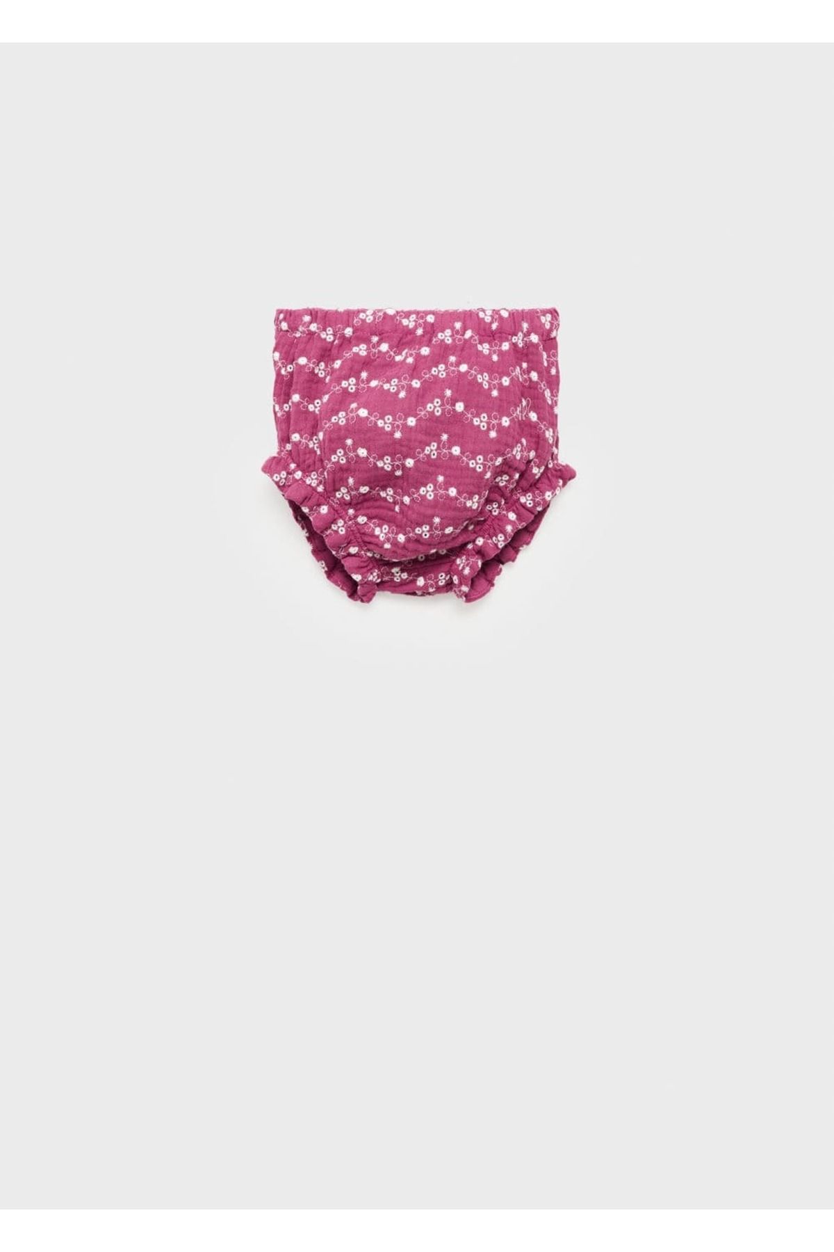 MANGO Baby Çiçek işlemeli şort