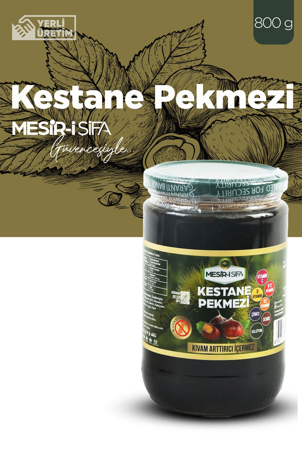Mesirişifa Kestane Pekmezi 800g