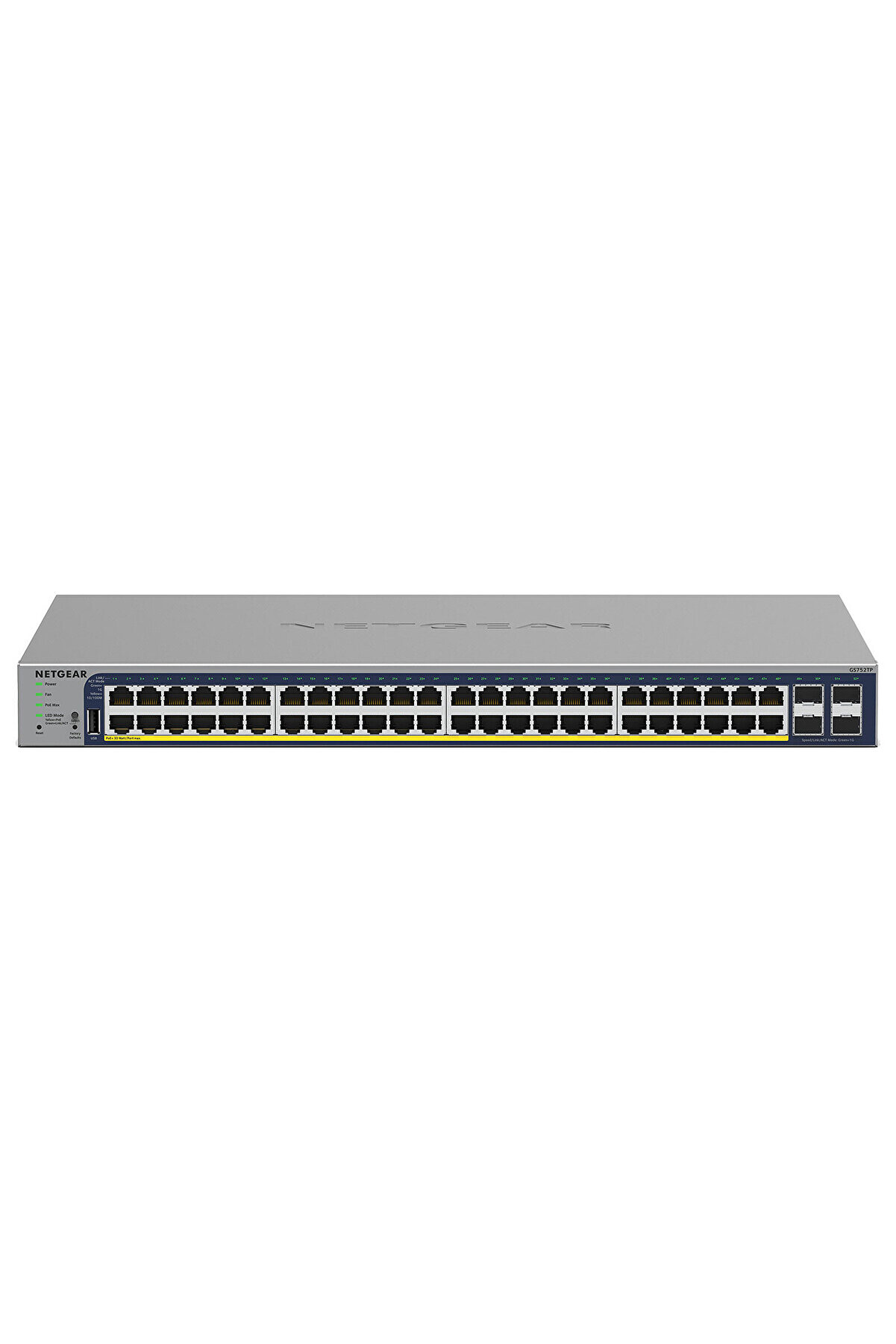 GS752TP-200EUS 48-Port Gigabit Ethernet Poe Smart Switch Bulut Yönetimi ve 4 SFP Ports(380W)