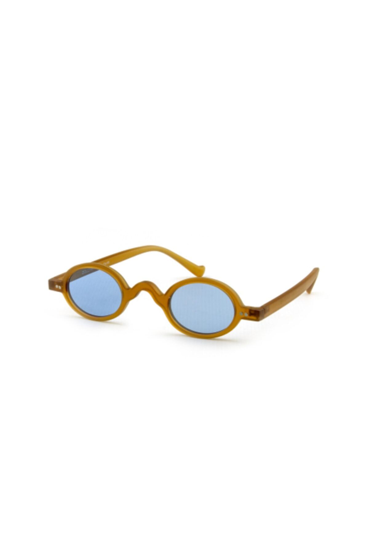 Zolo Eyewear Mini Round 1315 C3 Retro Mat Karamel Mavi Güneş Gözlüğü 168027
