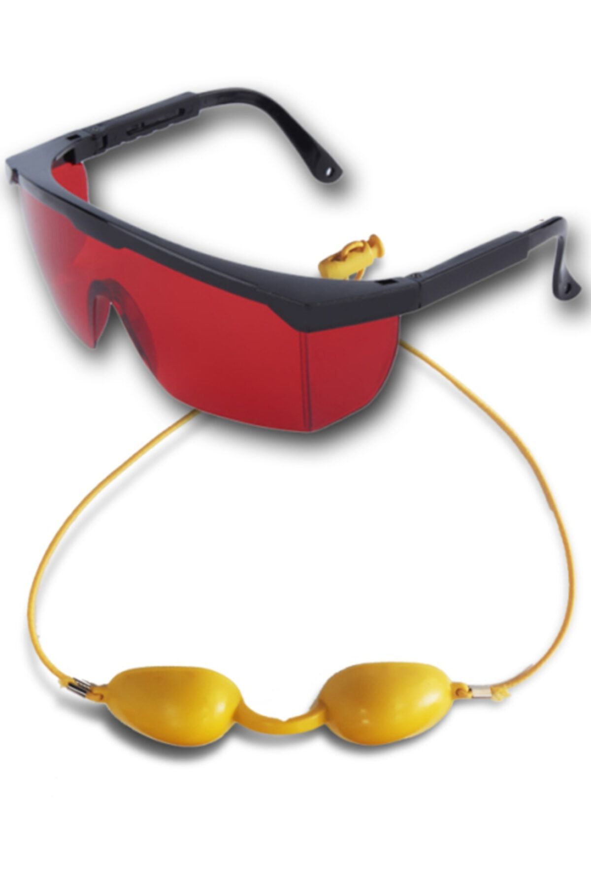 ARMONİKONYA 2 Gözlük Lazer Epilasyon Estetisyen Kırmızı Ipl Hasta Sarı Ipl Gözlük Koruyucu Ipl Gözlüğü