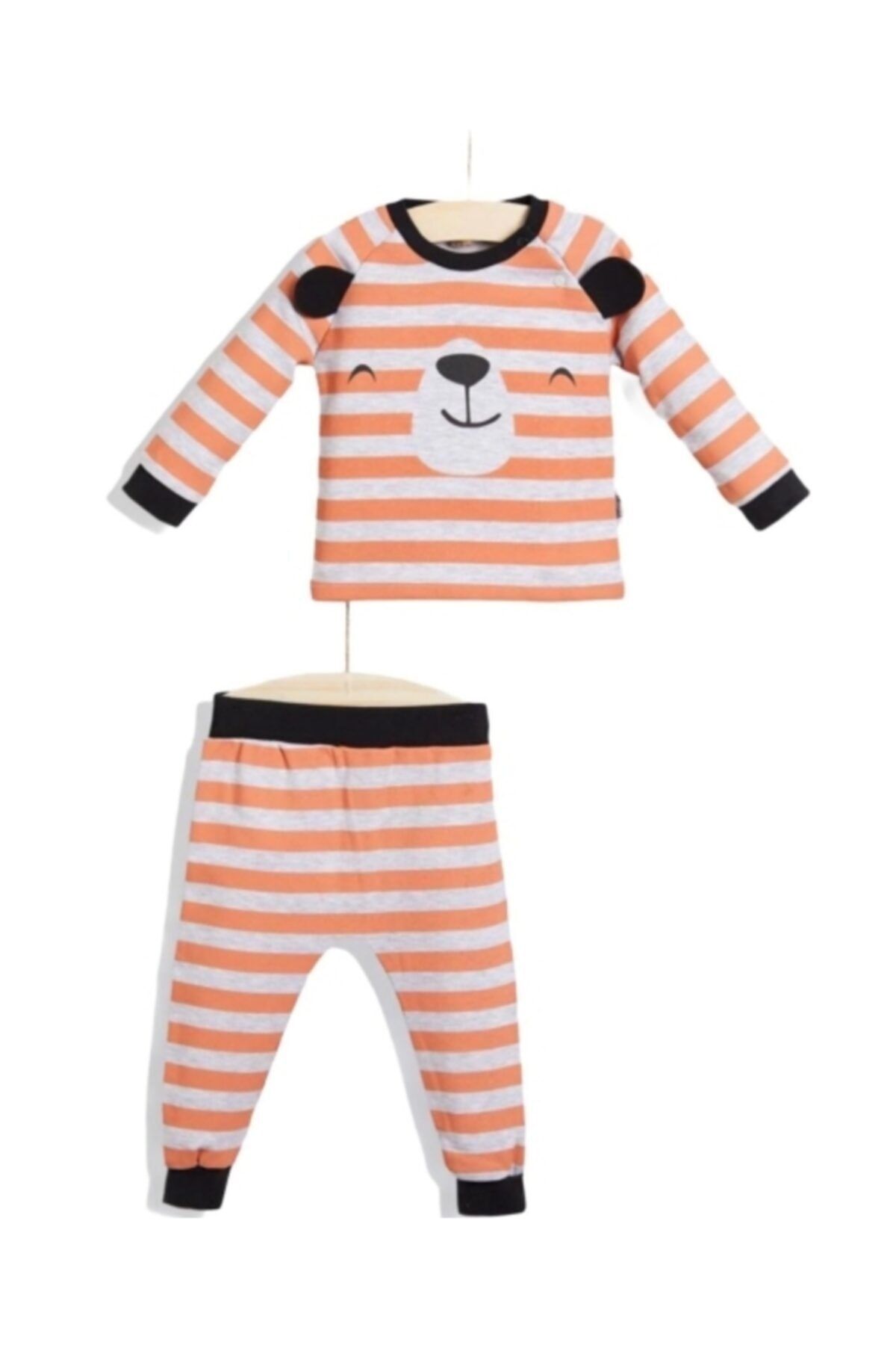 Wogi Erkek Bebek Kahverengi Pijama Takımı