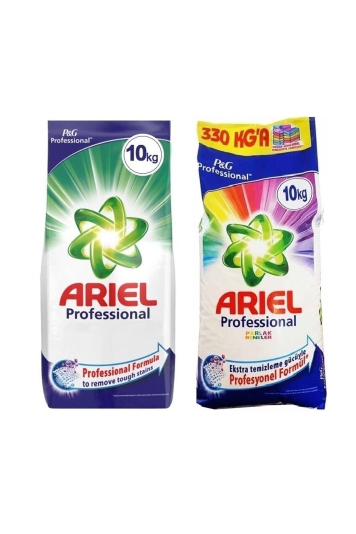 Ariel Parlak Renkler 10 Kg + Professional 10 Kg