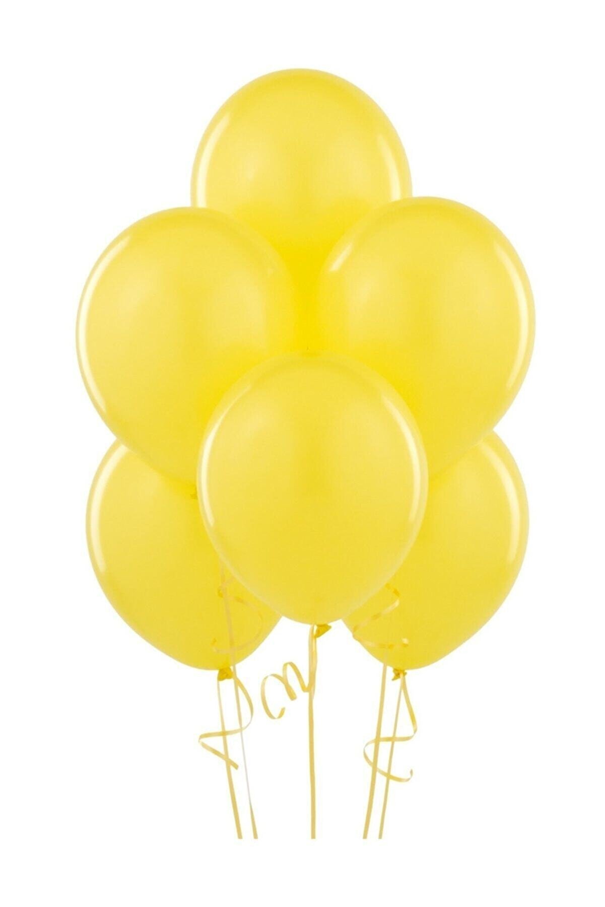 Cansüs Sarı Metalik Balon 10'lu