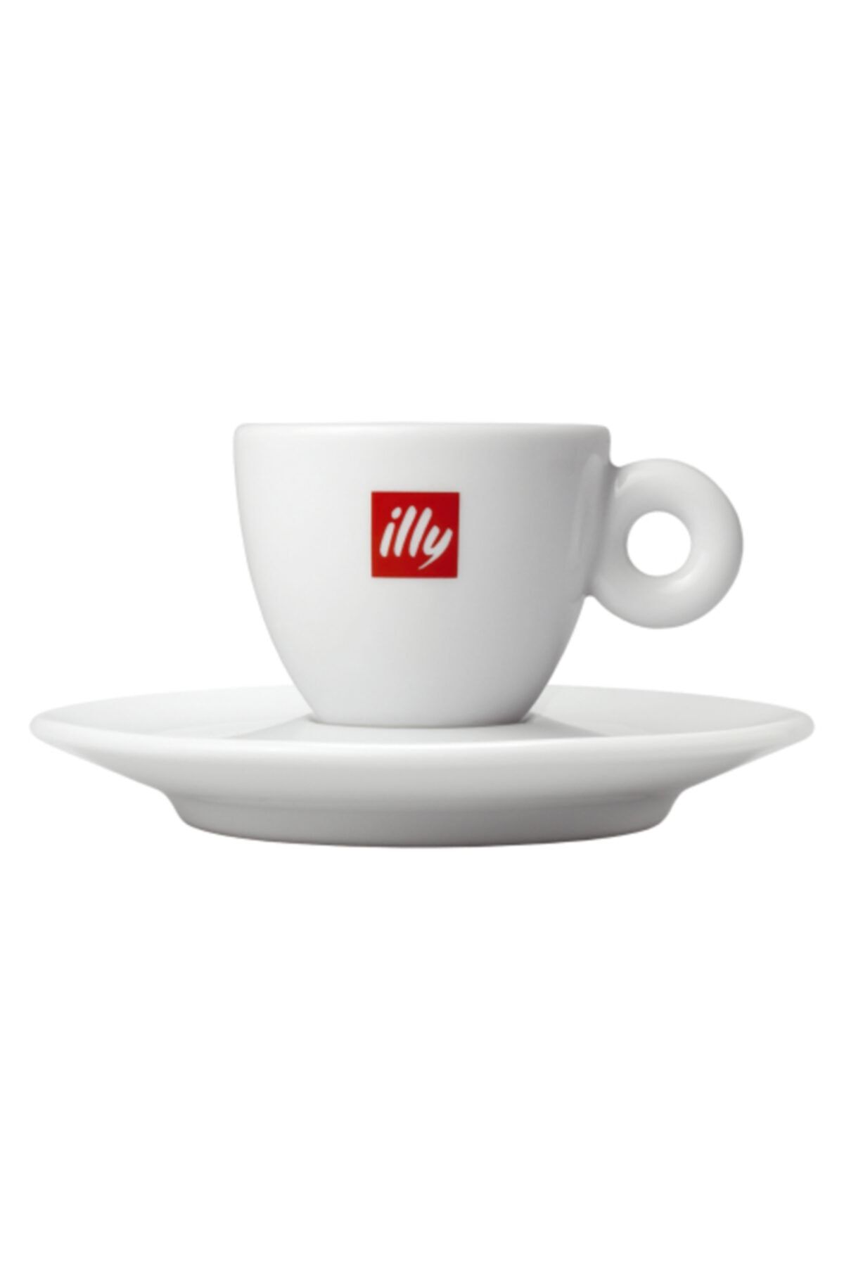 illy Logolu Klasik Espresso Fincanı Ve Tabağı