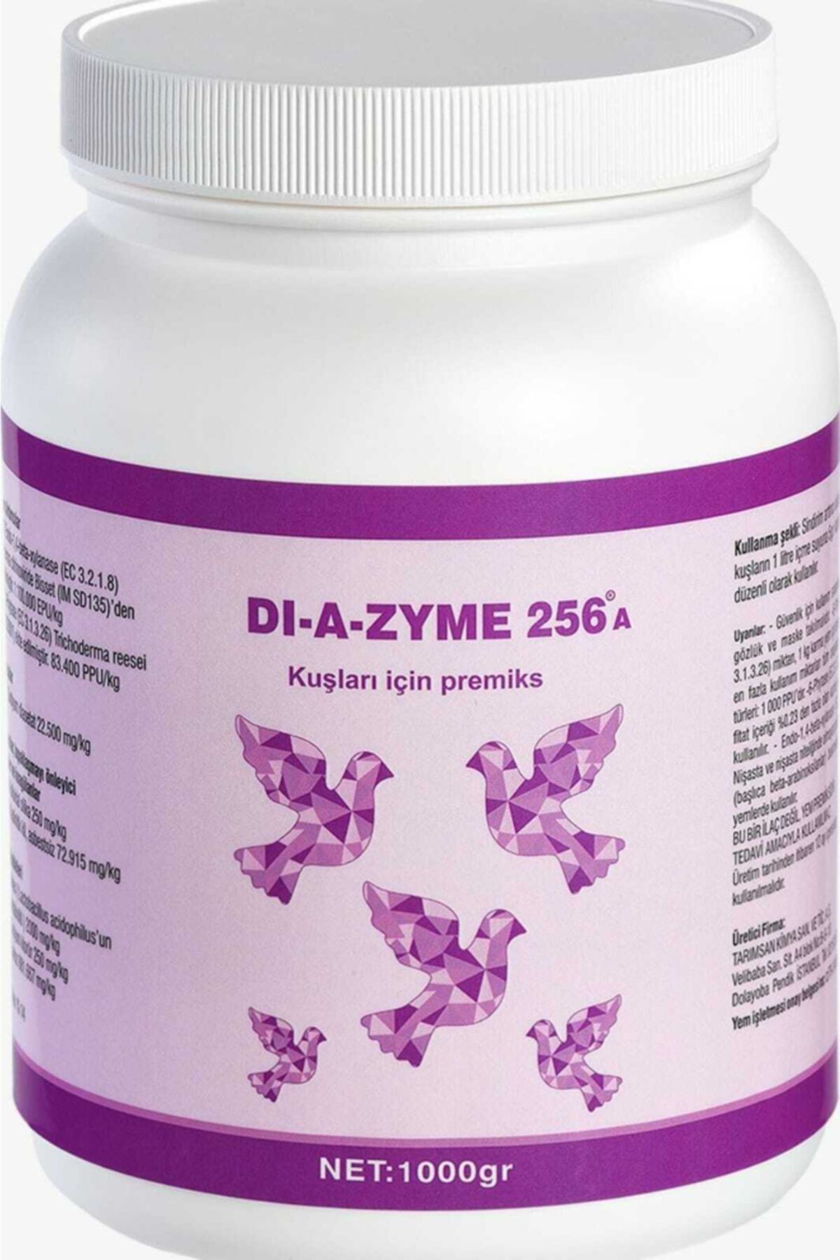 Genel Markalar Diazyme 256 Probiyotik Kuş Sindirim Düzenleyici 1kg