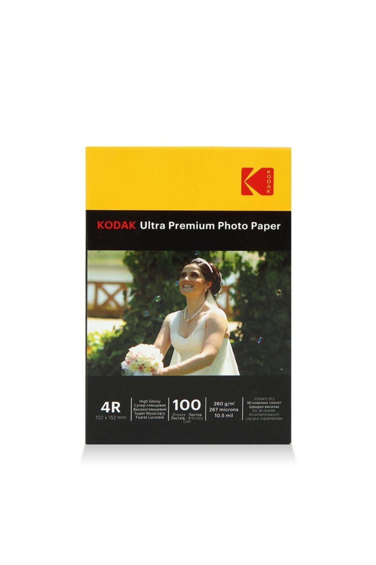Kodak Photo Paper 4r Glossy-parlak (10x15 -100'lük) 260g