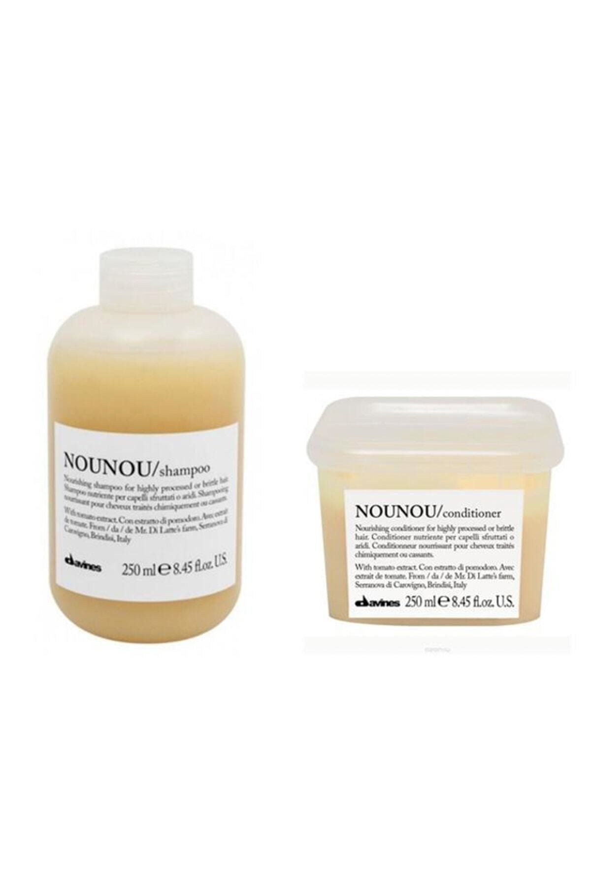 Davines Nounou Nourishing Boyalı Saç Şampuanı 250 Ml+saç Kremi 250 Ml Bakım Ürünü.