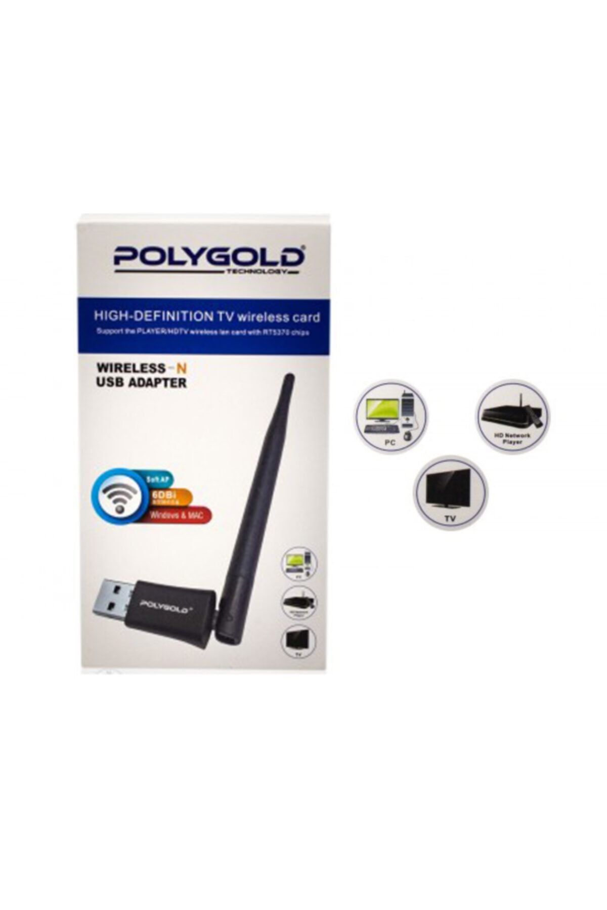 Polygold Pg-716 150mbps Wireless Usb Mini Adapter