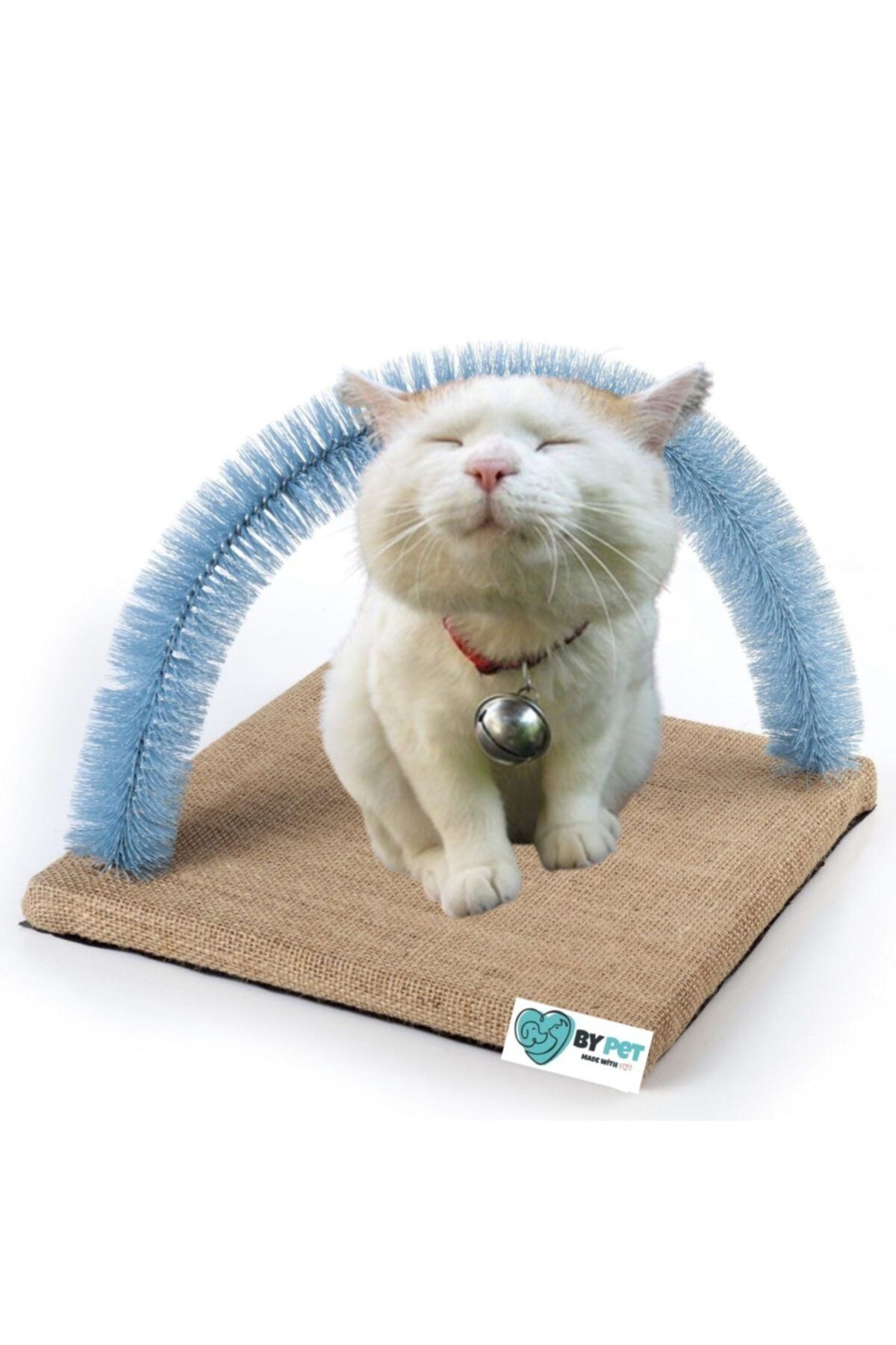 BYPET Fırçalı Kedi Kaşınma , Sürtünme Ve Masaj tahtası-mavi