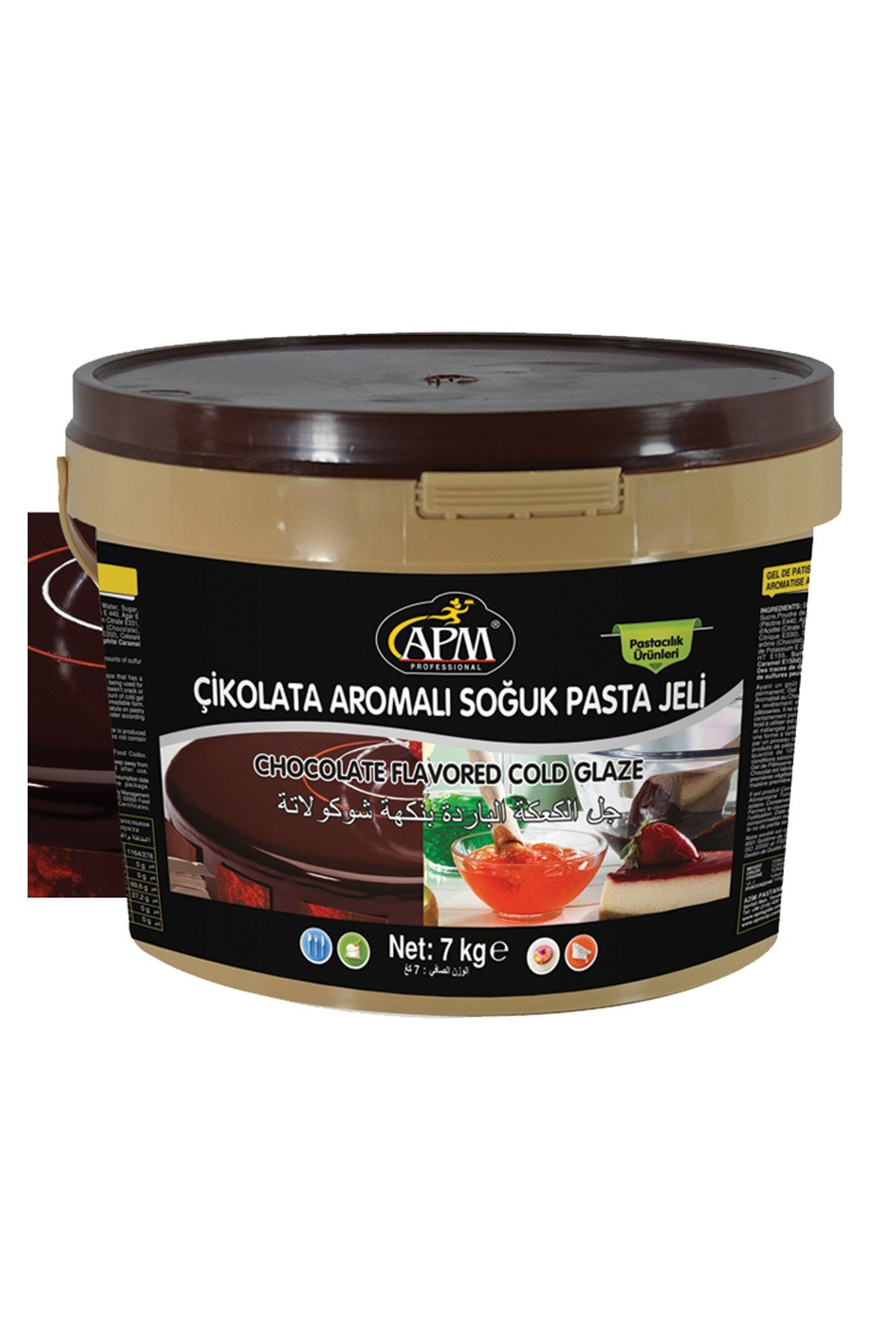 APM Çikolata Aromalı Soğuk Pasta Jölesi - Jeli 7 Kg