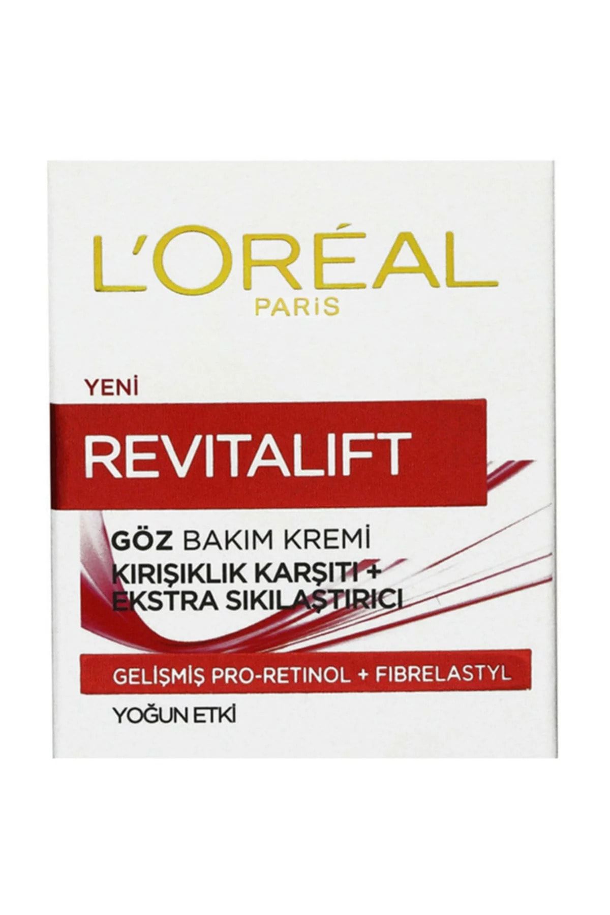 L'Oreal Paris Kırışıklık Karşıtı & Sıkılaştırıcı Göz Kremi - Revitalift Eye Cream 15 Ml 3600523303502